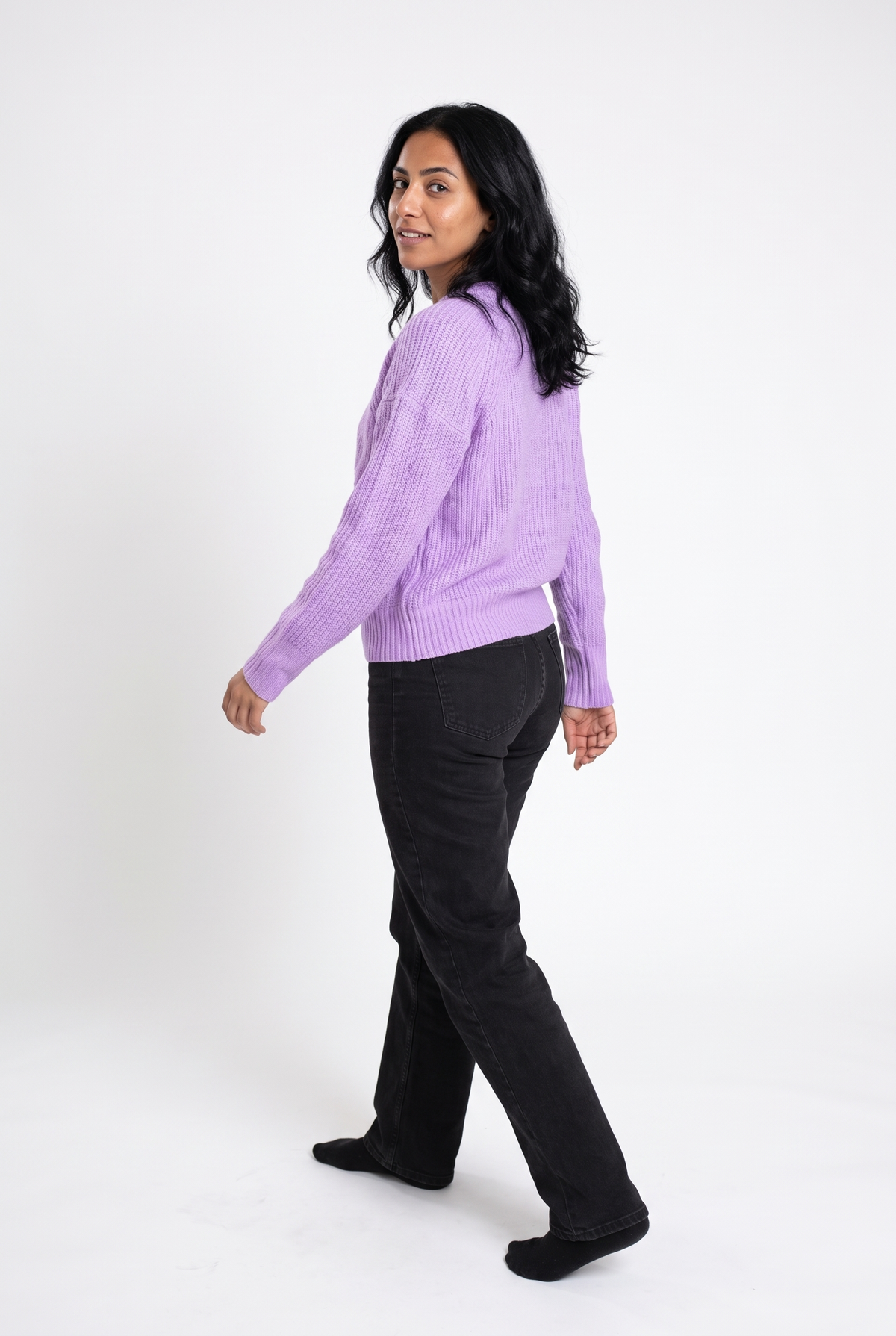 Original Women Crew Neck Pullover (Purple)