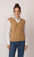 Women V-Neck Cable Knit Vest