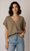 Women Over Size V-neck Knit Vest