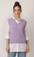 Women V-Neck Cable Knit Vest