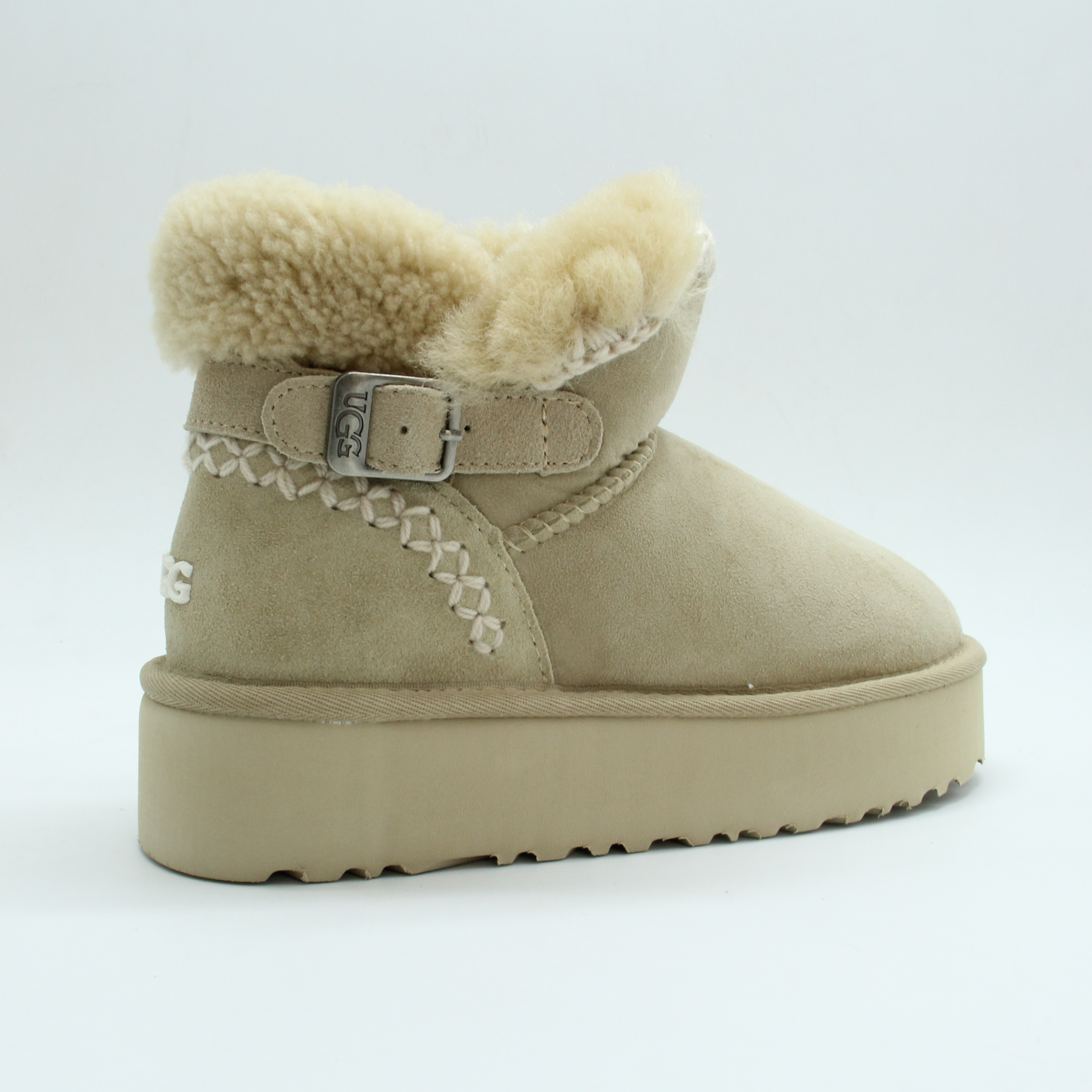 Classic Ultra Locked Mini Boot (Beige)