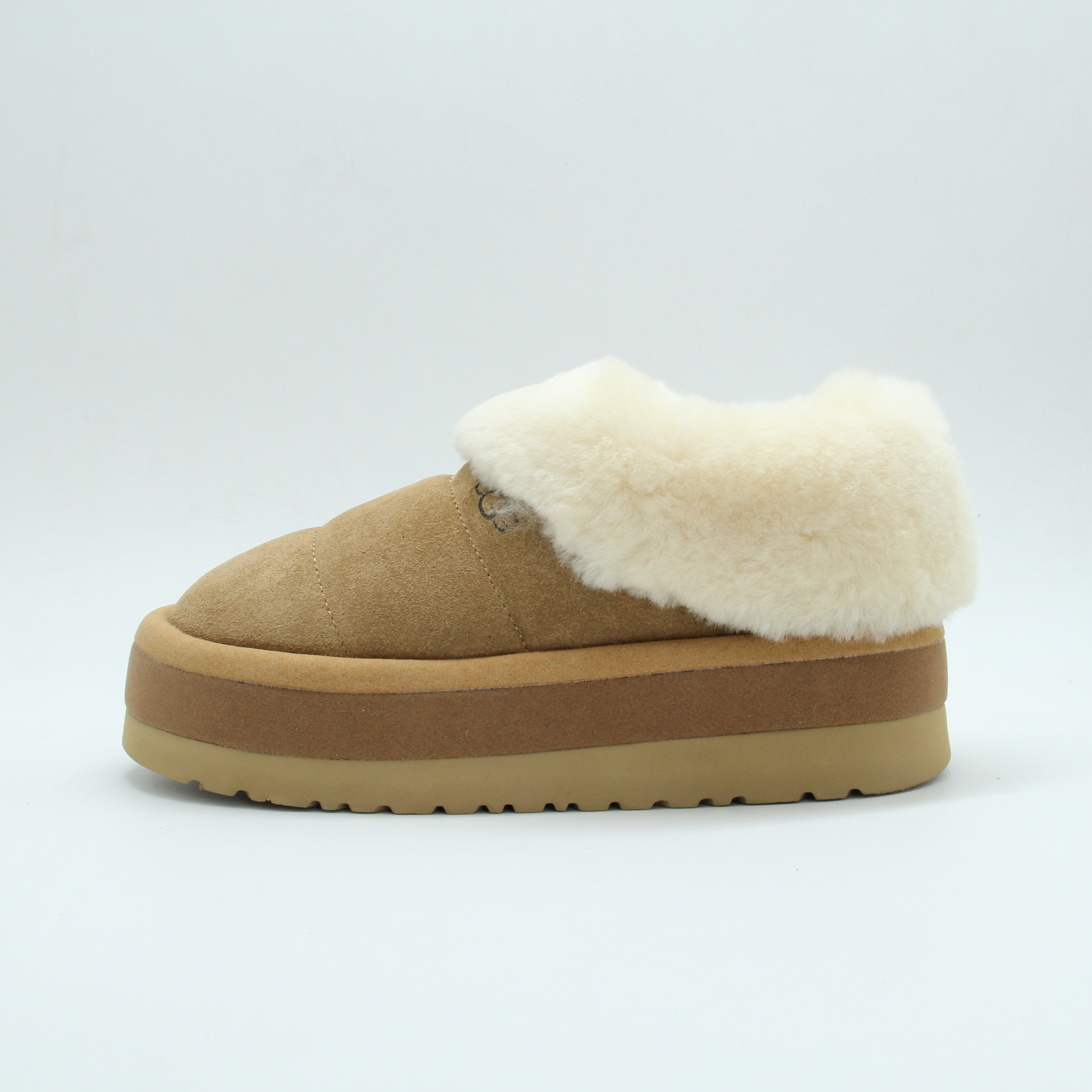 Nita Platform Slipper (Chestnut)