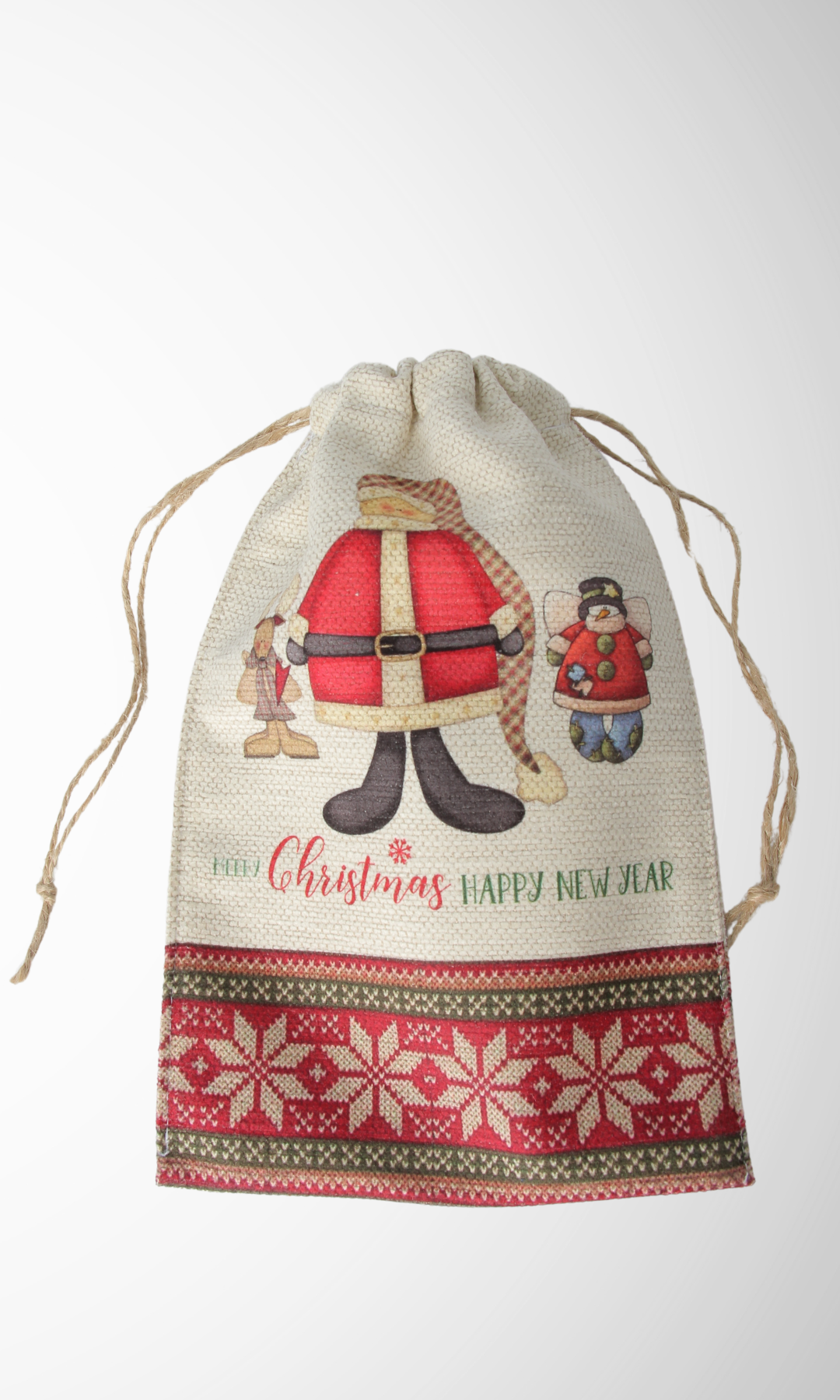 Gift Christmas Fabric Bag (Big Santa- Snow Man- Deer )