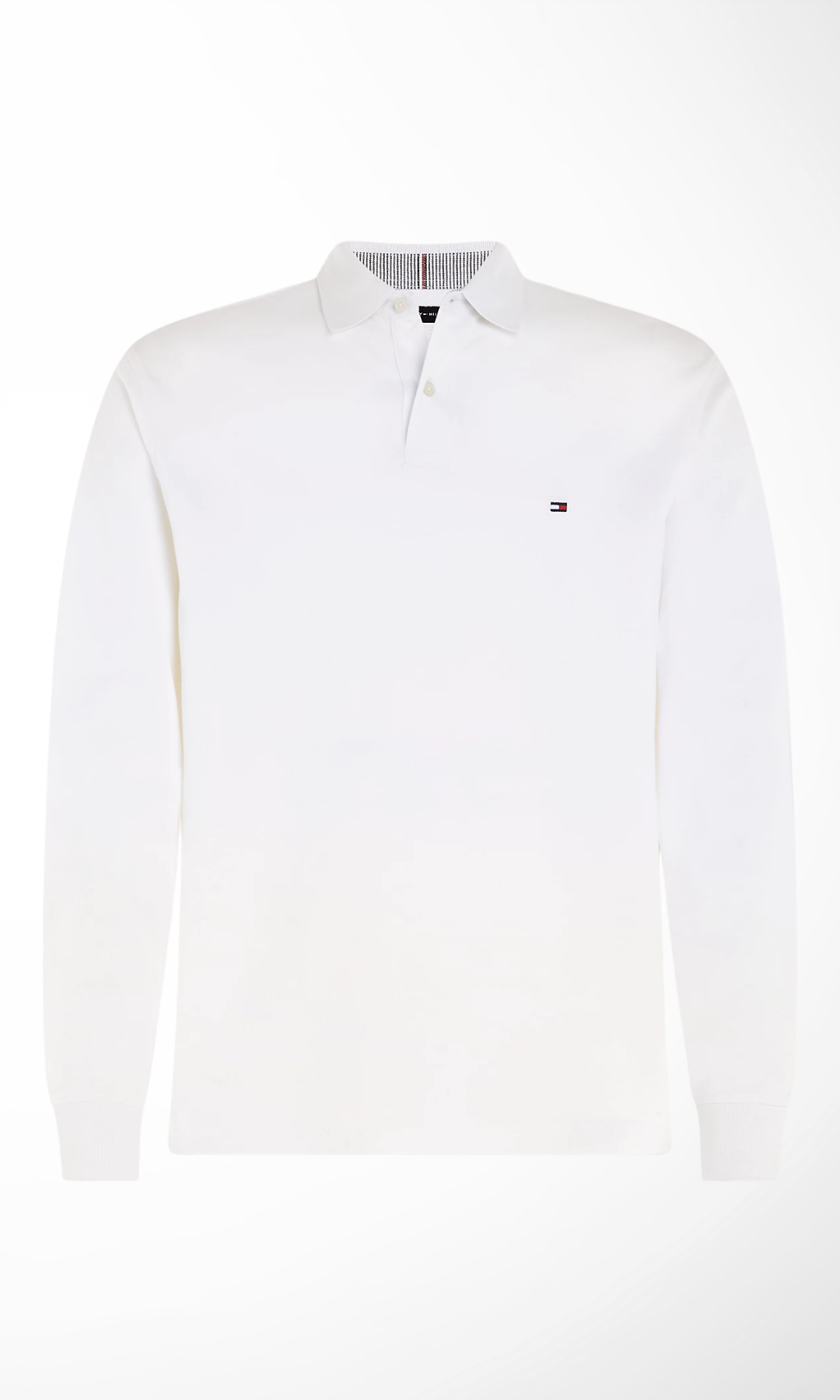 ORIGINAL Men Long Sleeve Cotton Polo Shirts (White)