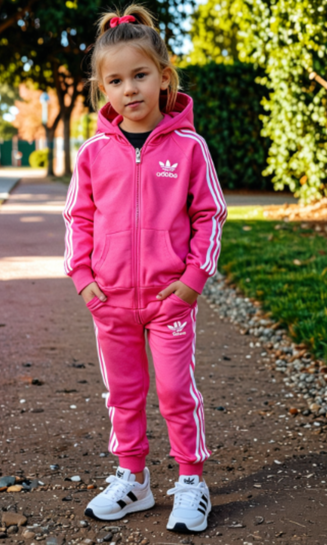 Kids Cotton Padded Set (Pink)