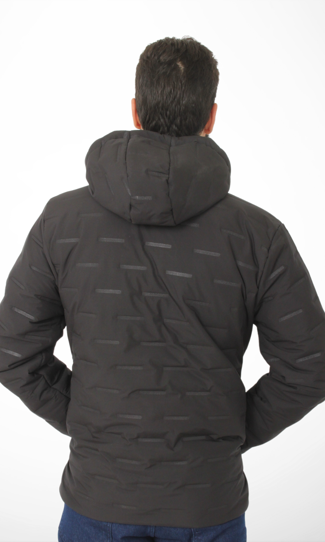 Hooded Puffer Jacket (Black)