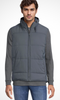 Men Hooded Vest (Cool Grey-Petrol)