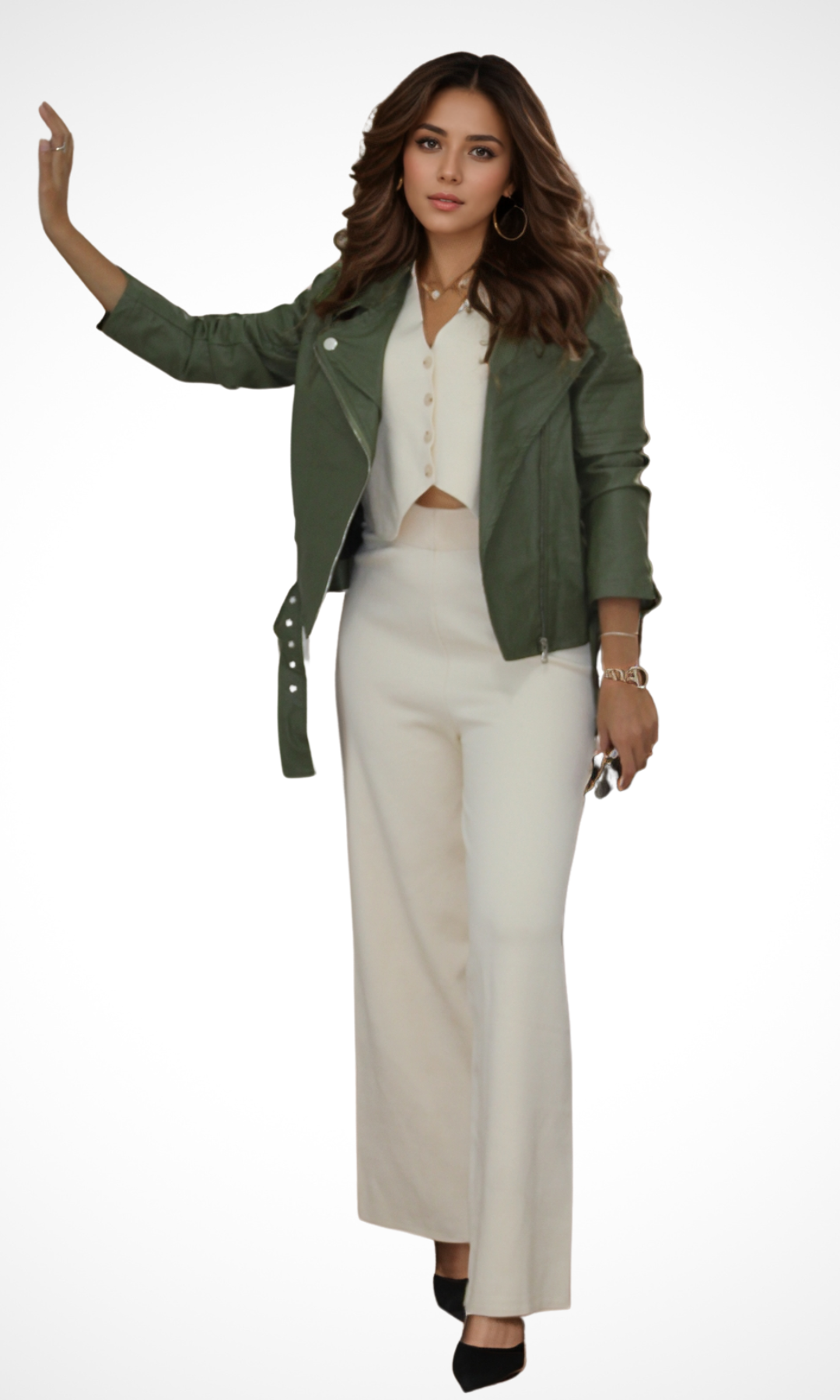 Two-Piece Women Knitted Set (Cafe)