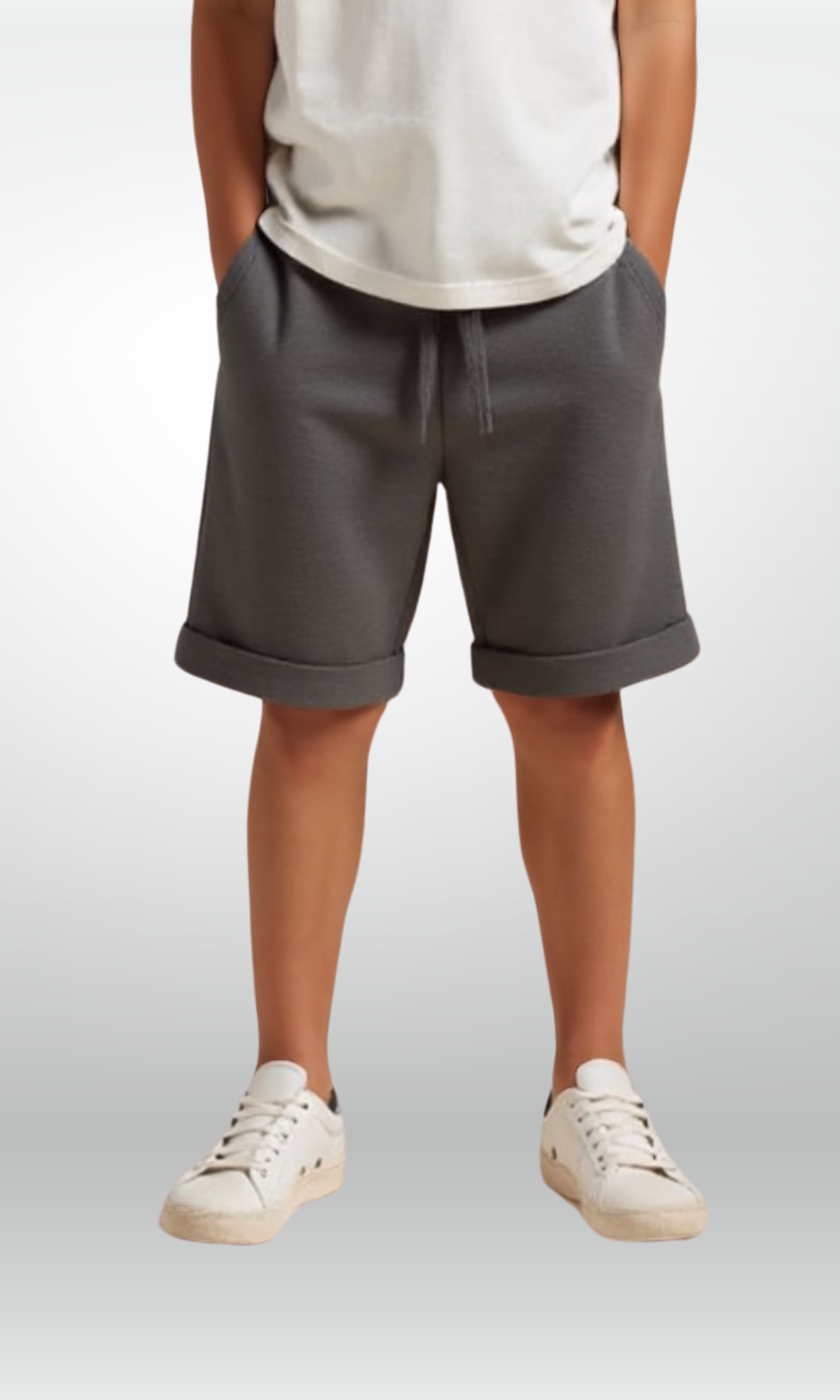 Kids Basic Shorts (Grey)