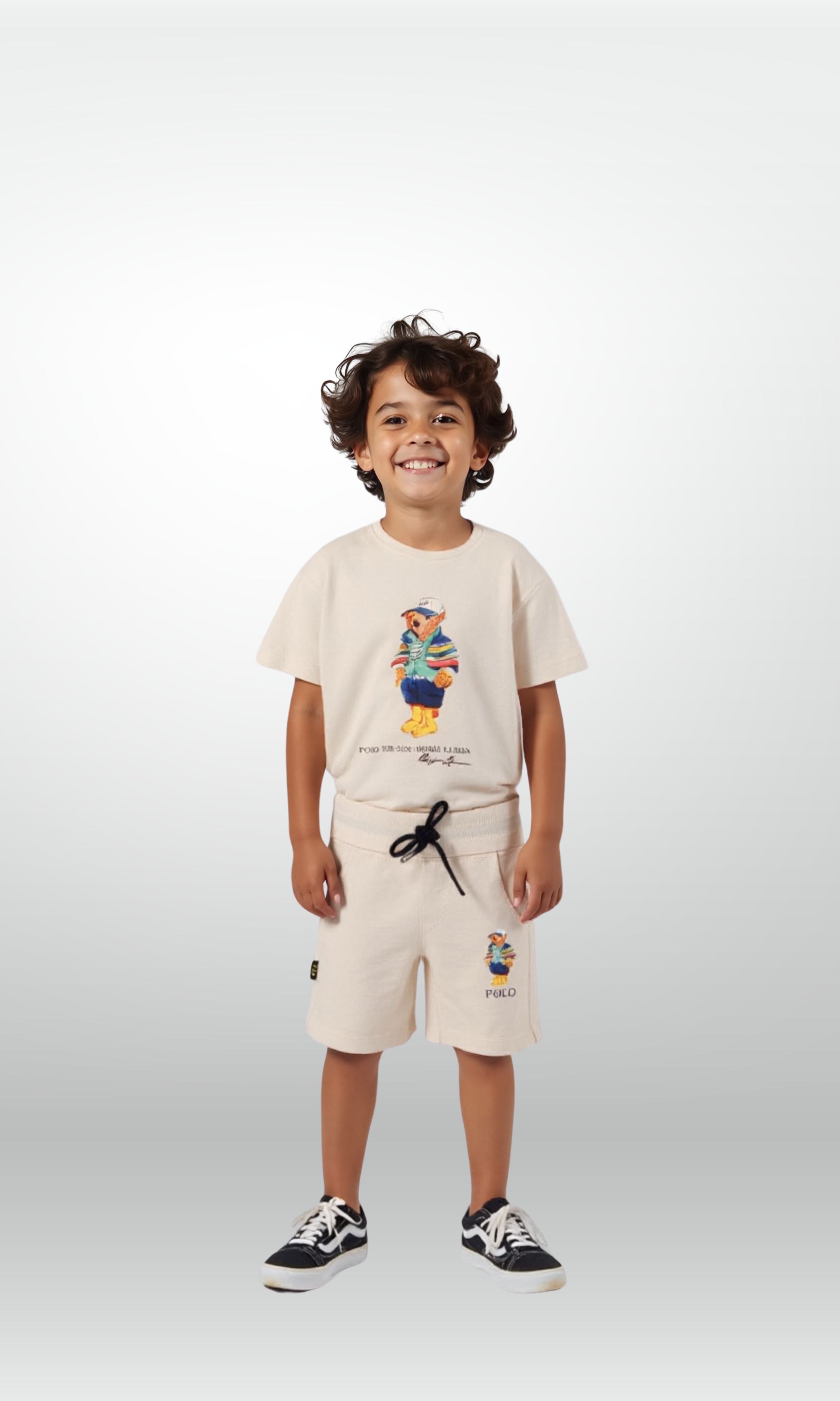Kids Cotton Bear Set (Beige)