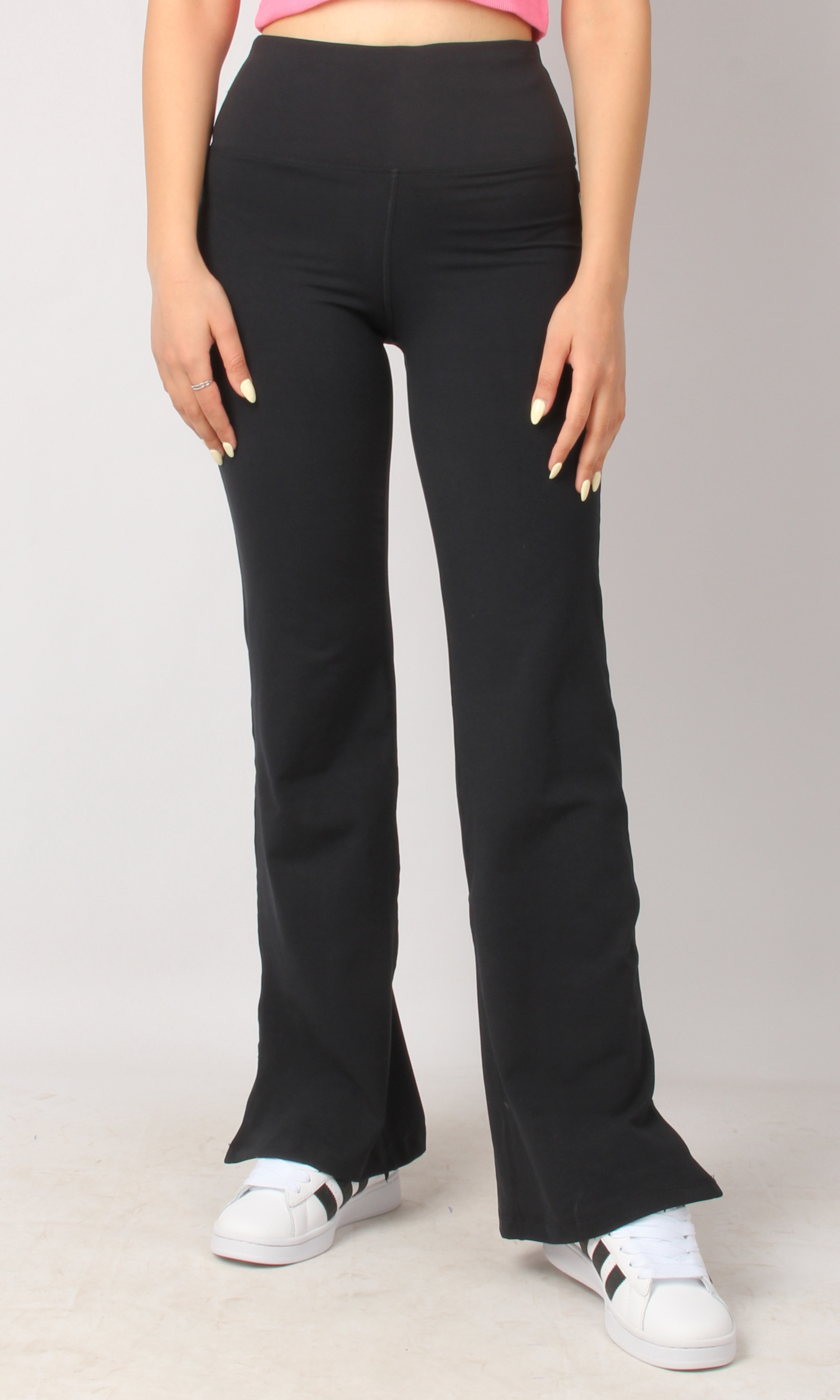 New Women Sports Flare Leggings (Black)