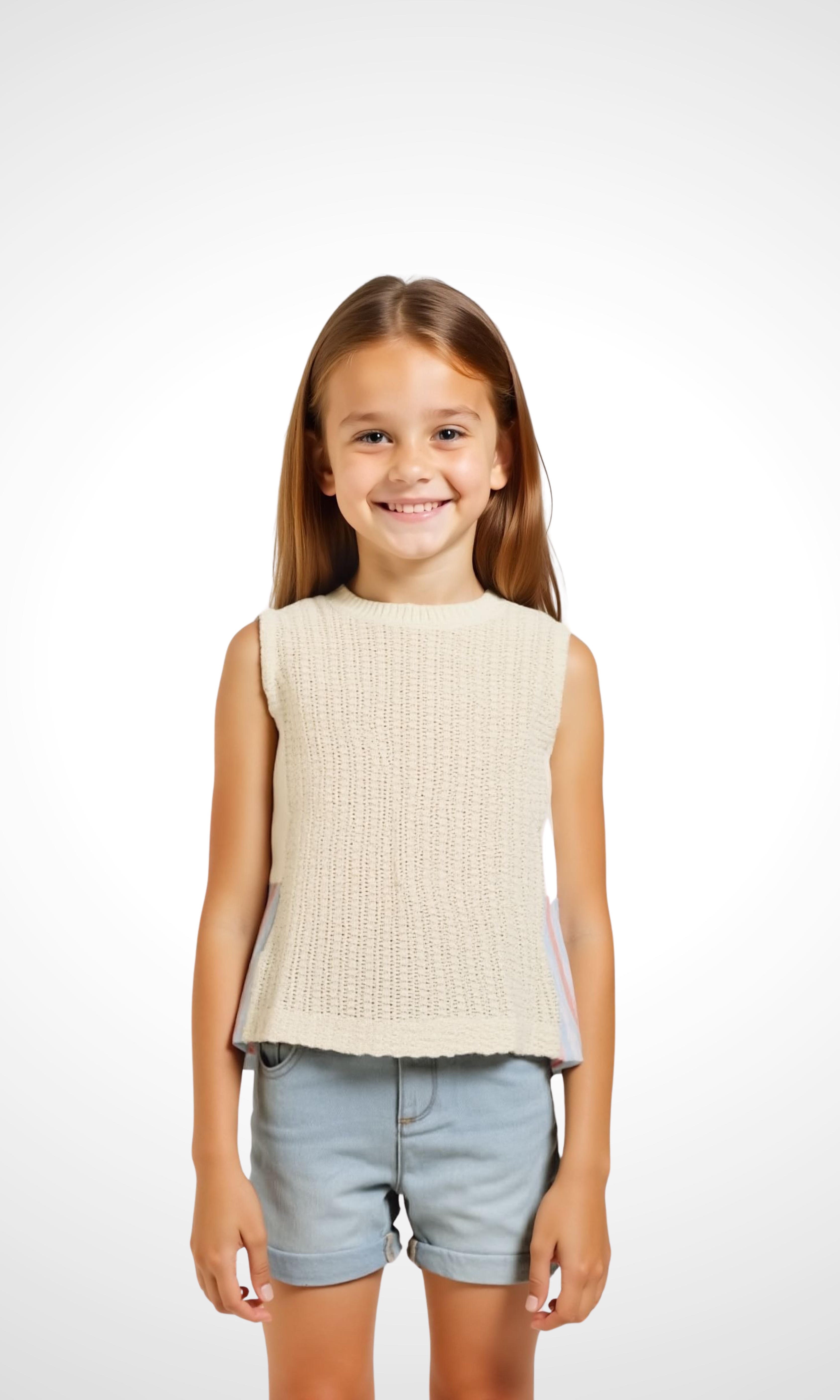 Kids Blouse Tricot (Beige)