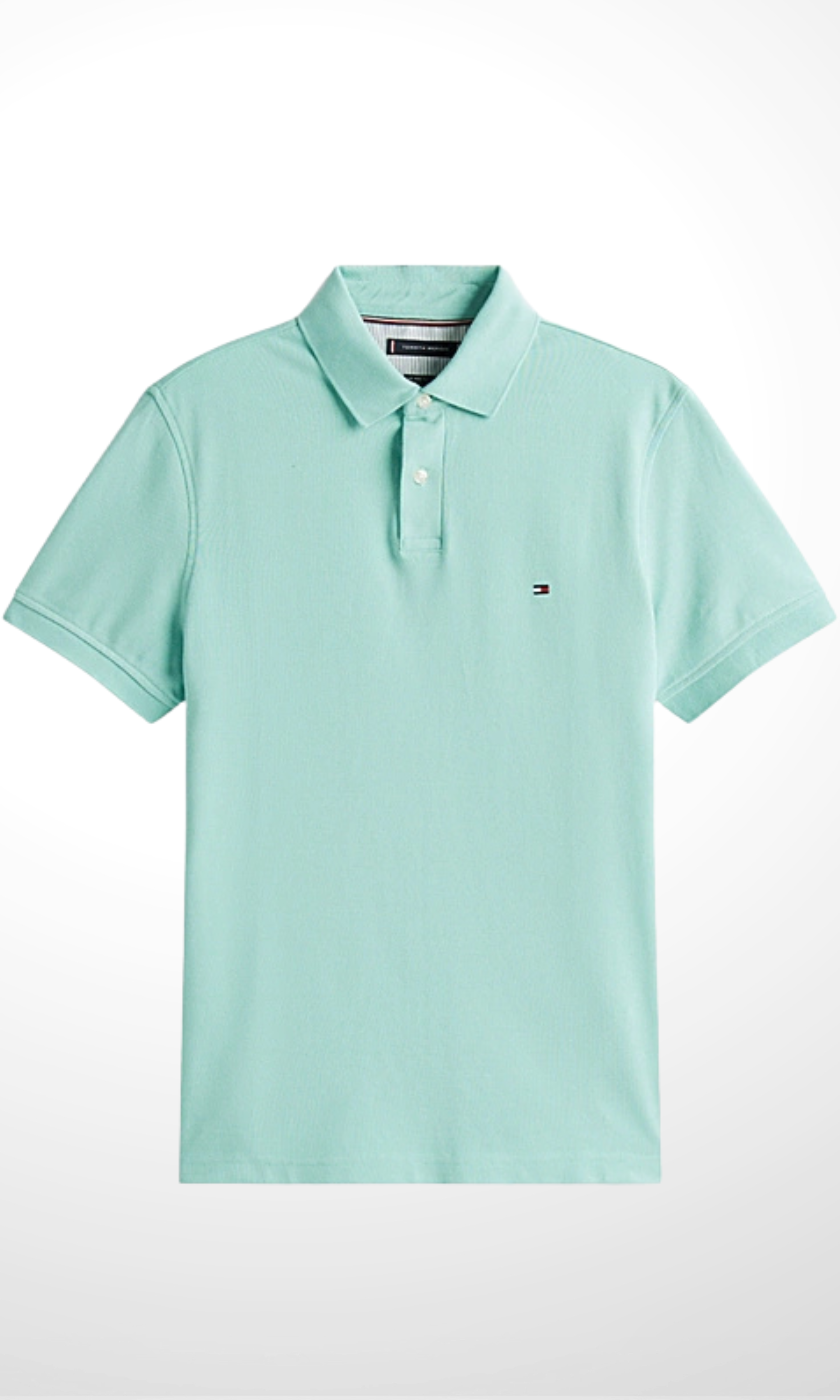 Original Men Solid Cotton Polo Shirt 2 buttons (Mint)