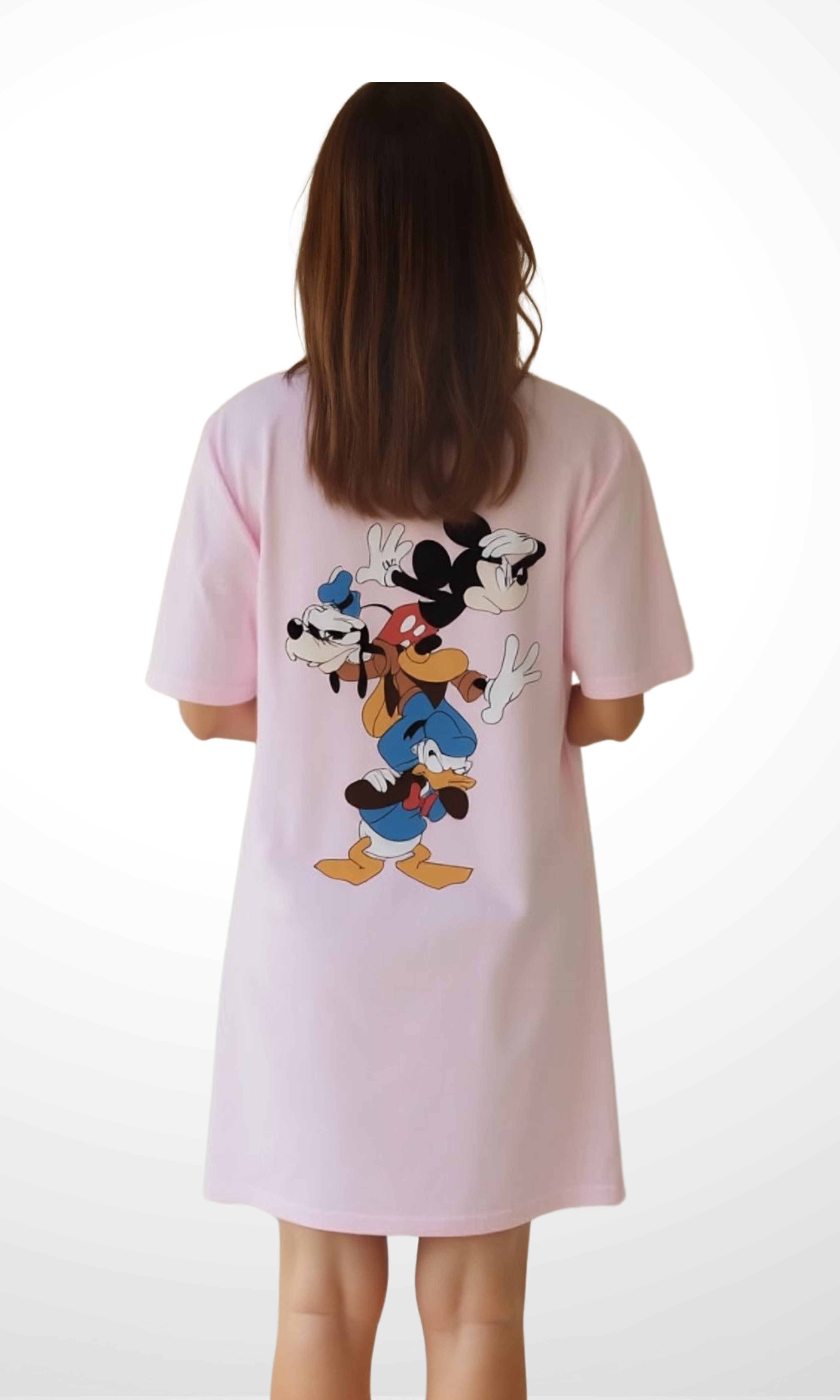 Women Over Size Nightshirt TEX (Pink)