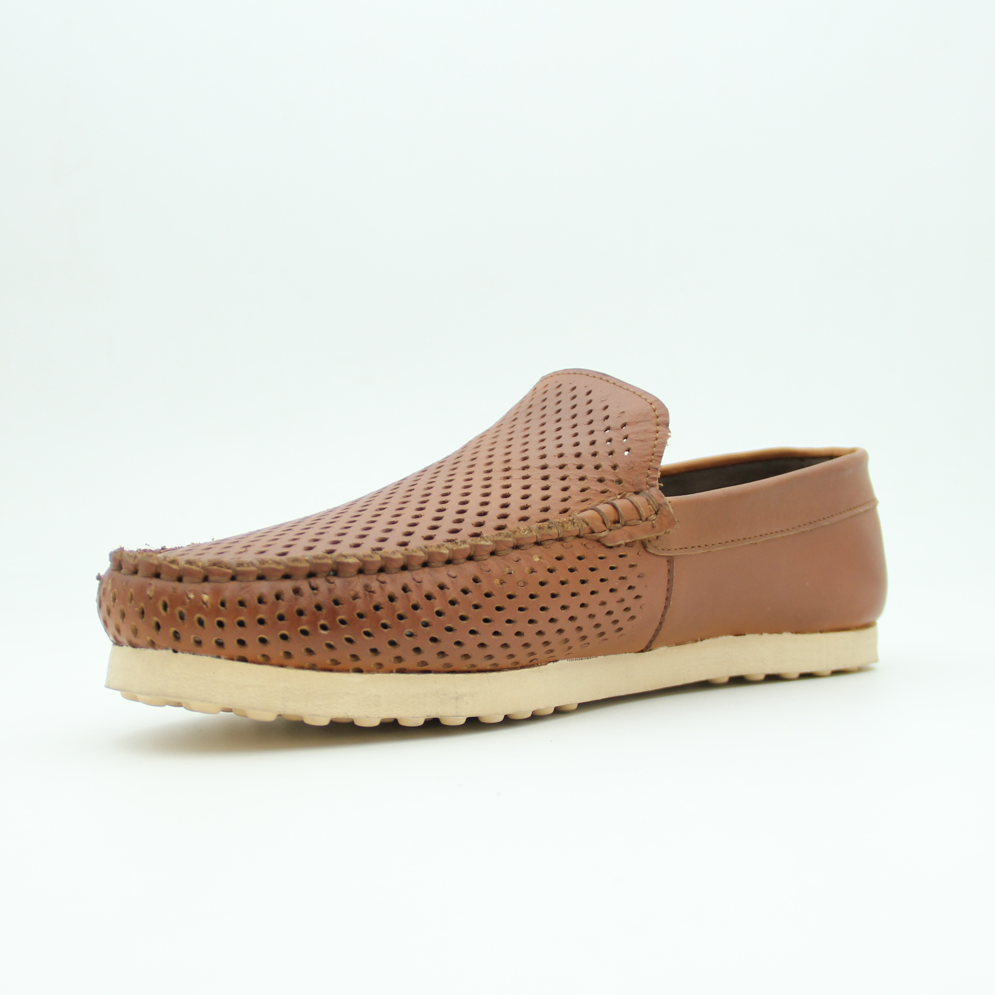 Men Loafer Shoes Leather Flat (Havan)
