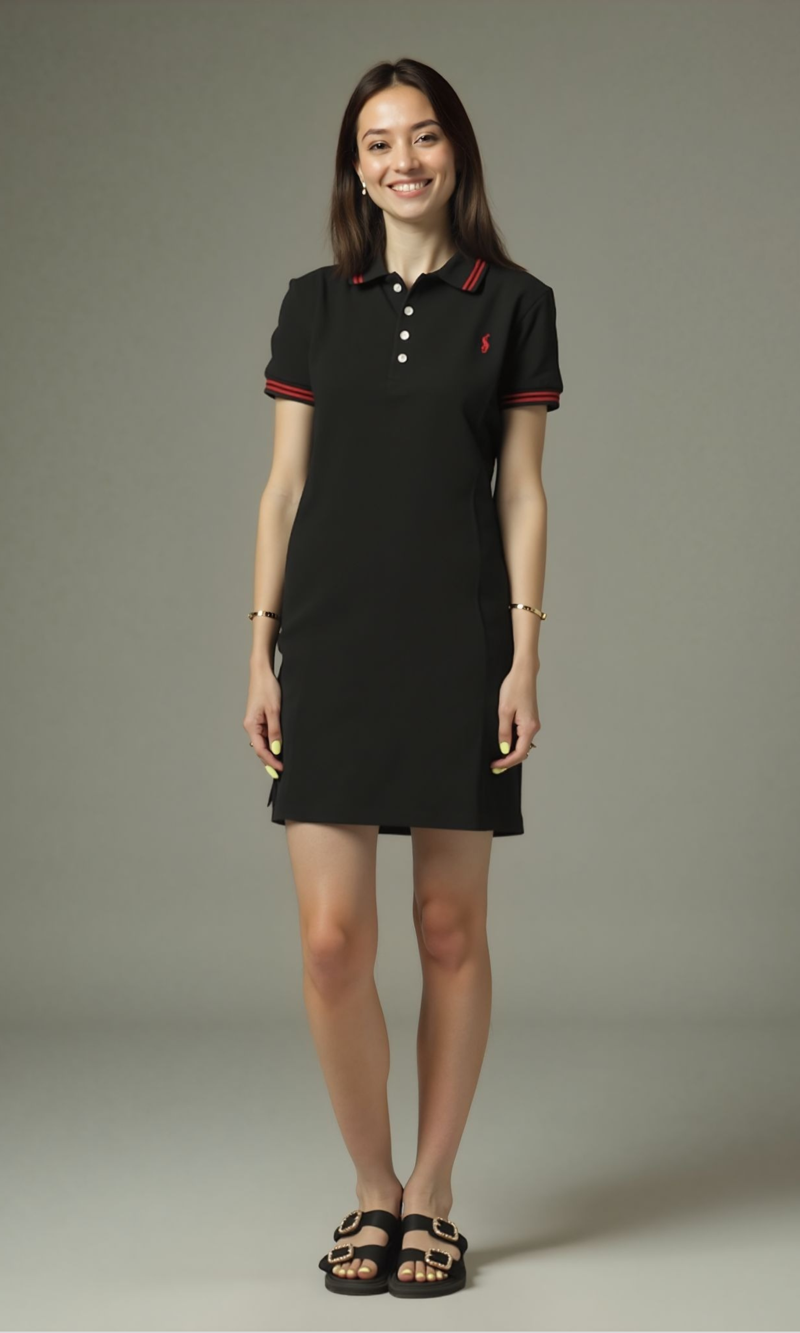 Women Polo T-Shirt Dress