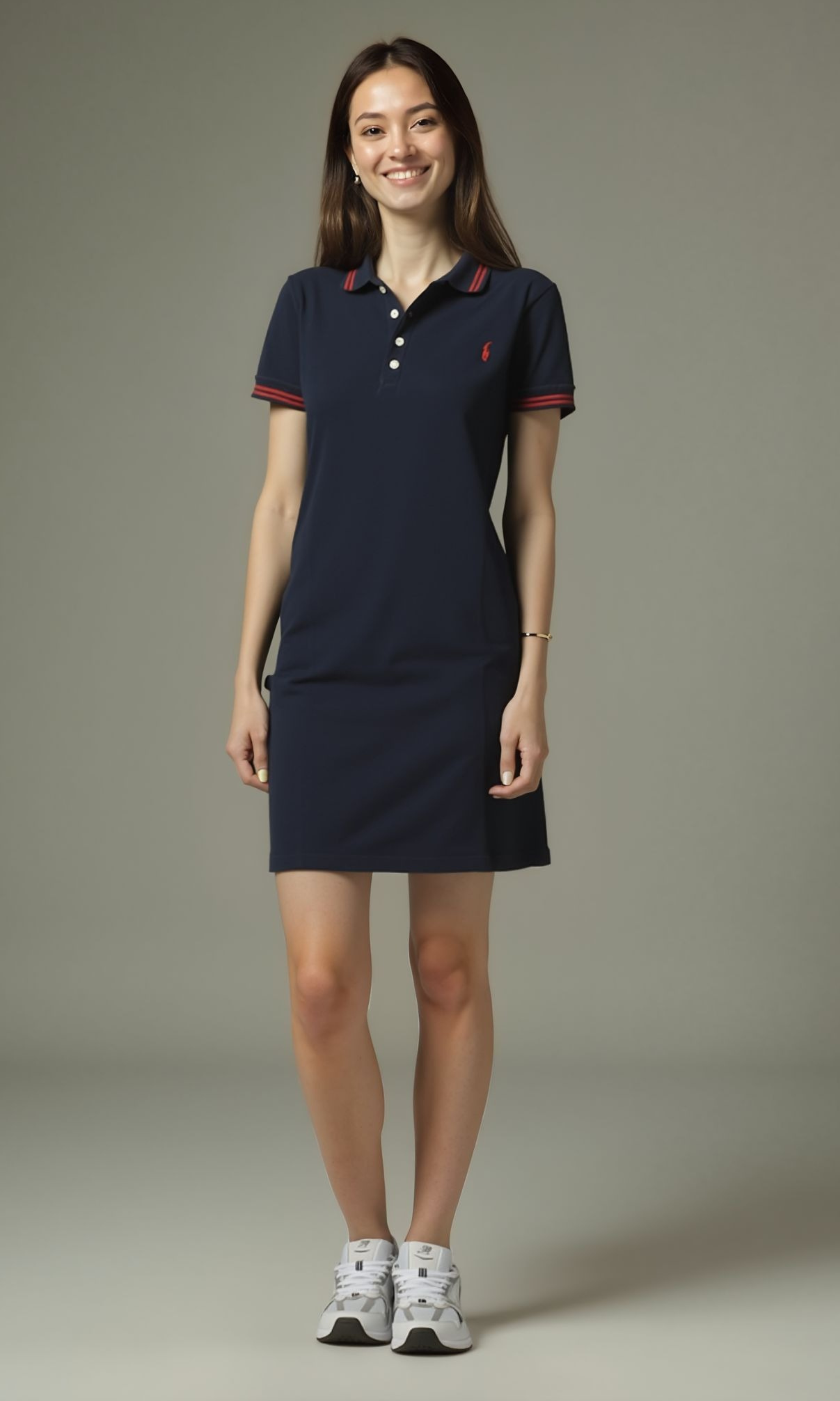 Women Polo T-Shirt Dress
