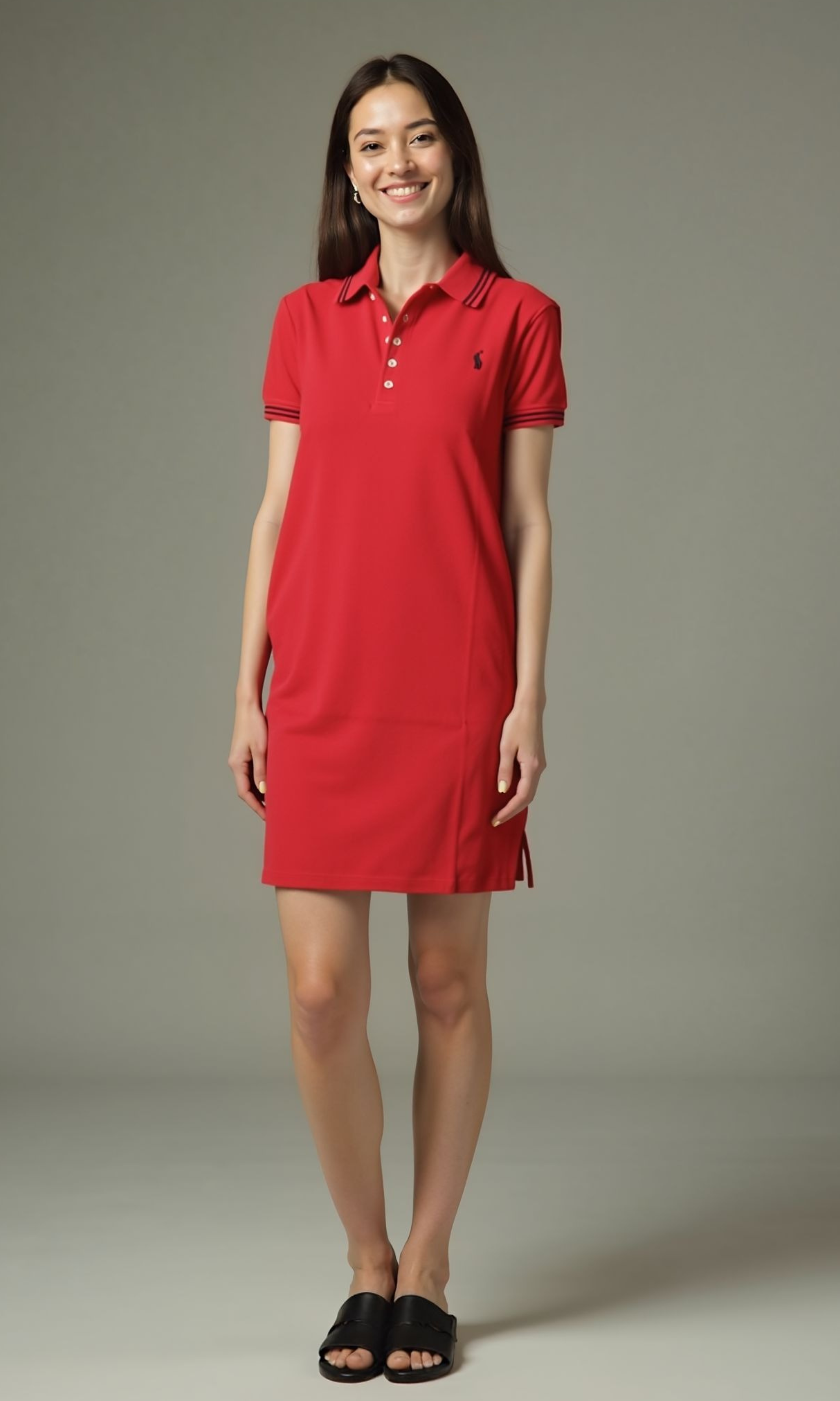 Women Polo T-Shirt Dress