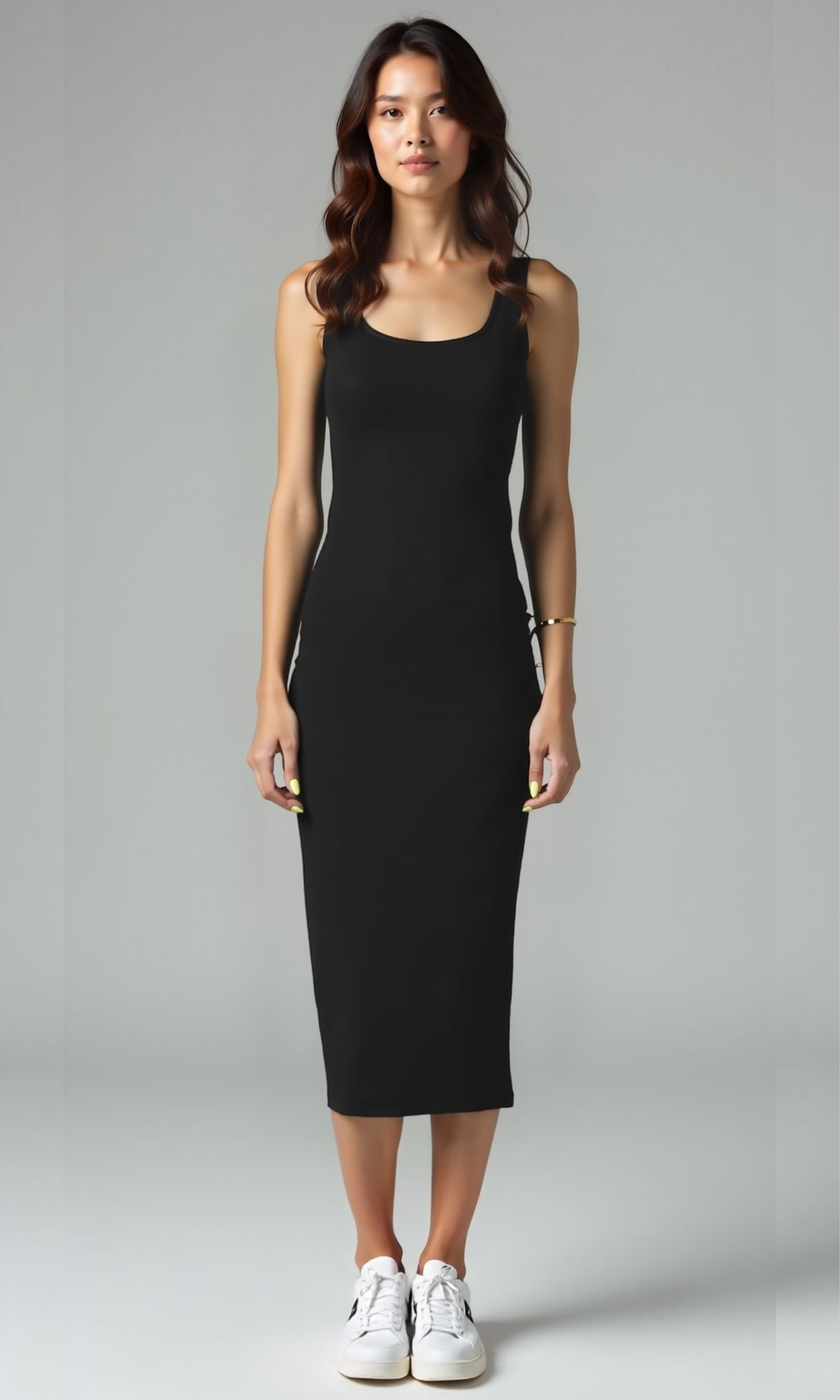 Women Sleeveless Midi Dress