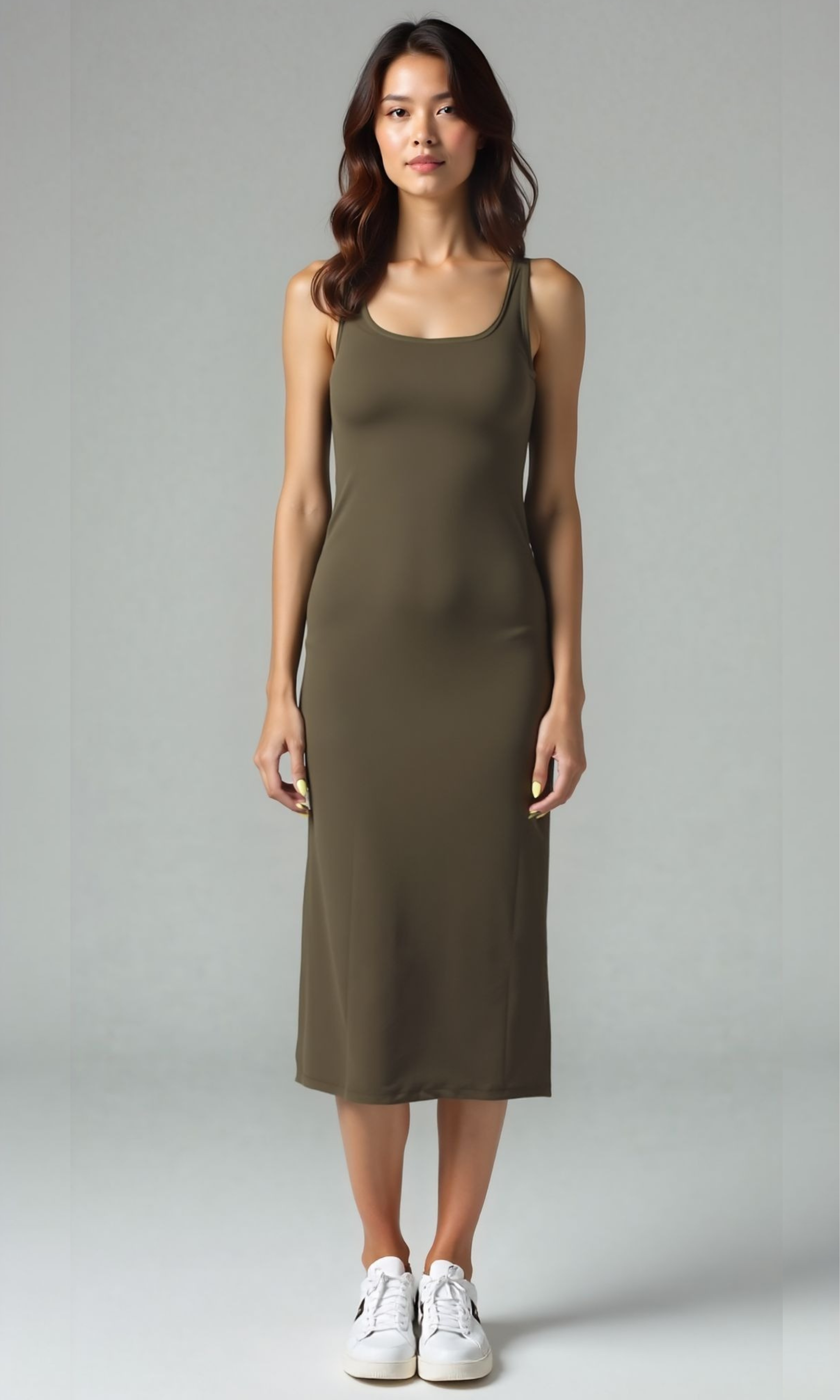 Women Sleeveless Midi Dress