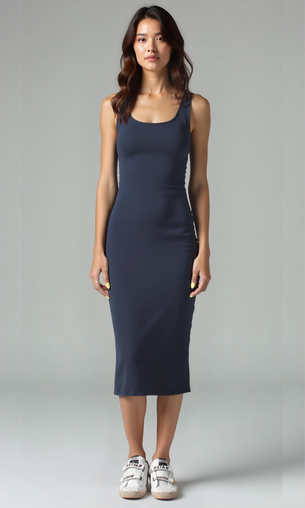 Women Sleeveless Midi Dress