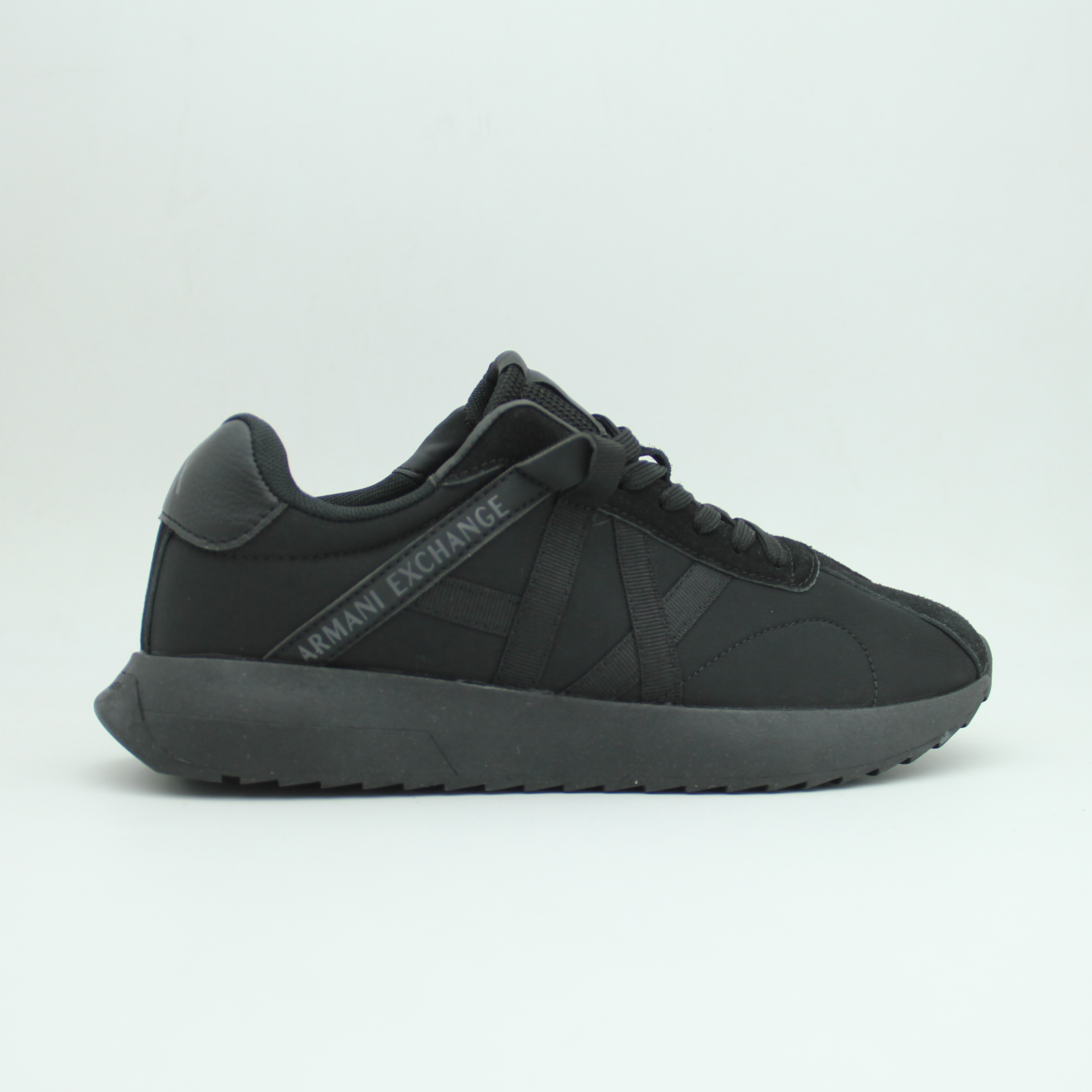 Men Armani Exchange Logo Sneaker (Full Black)
