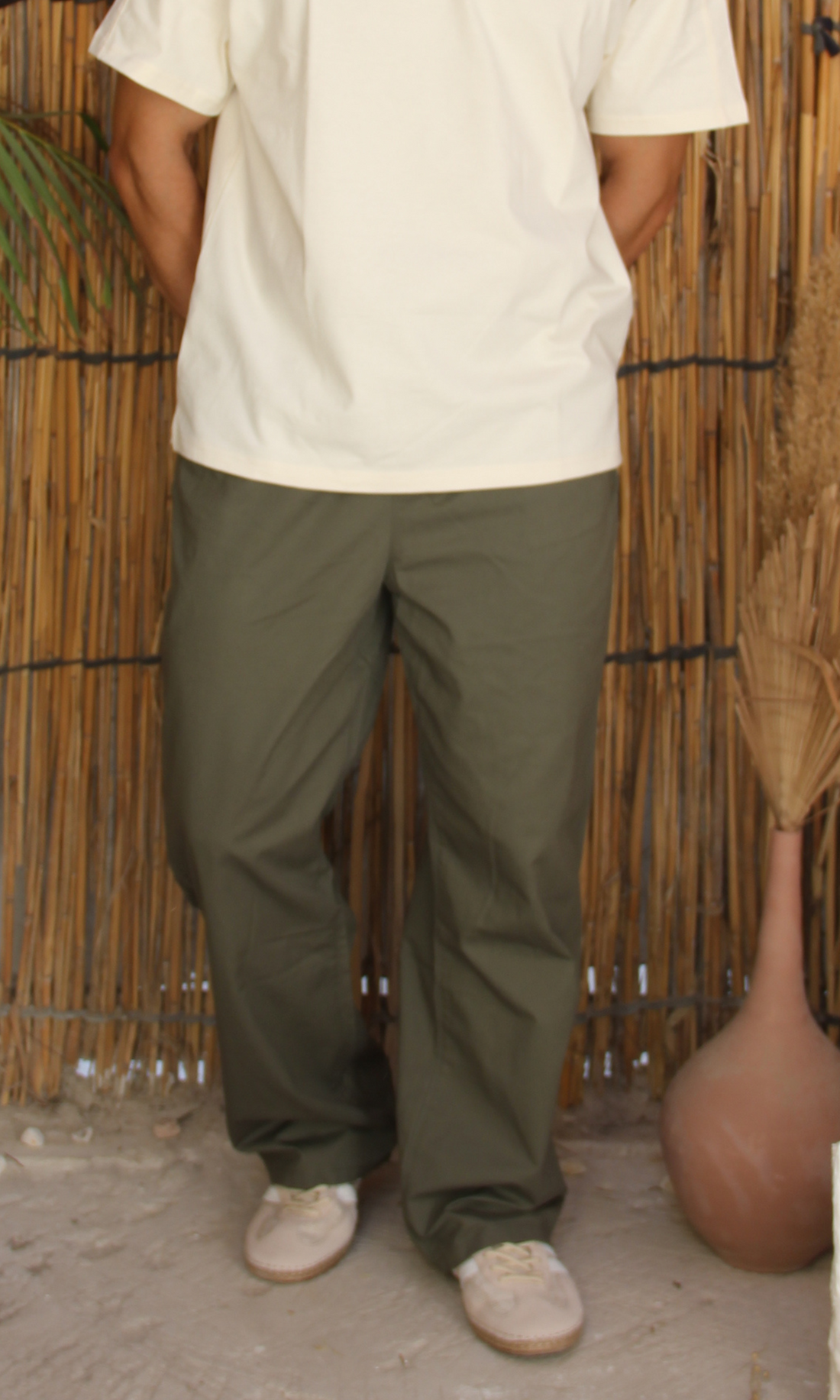 Men Smart Casual Trousers With Elasticated Waist