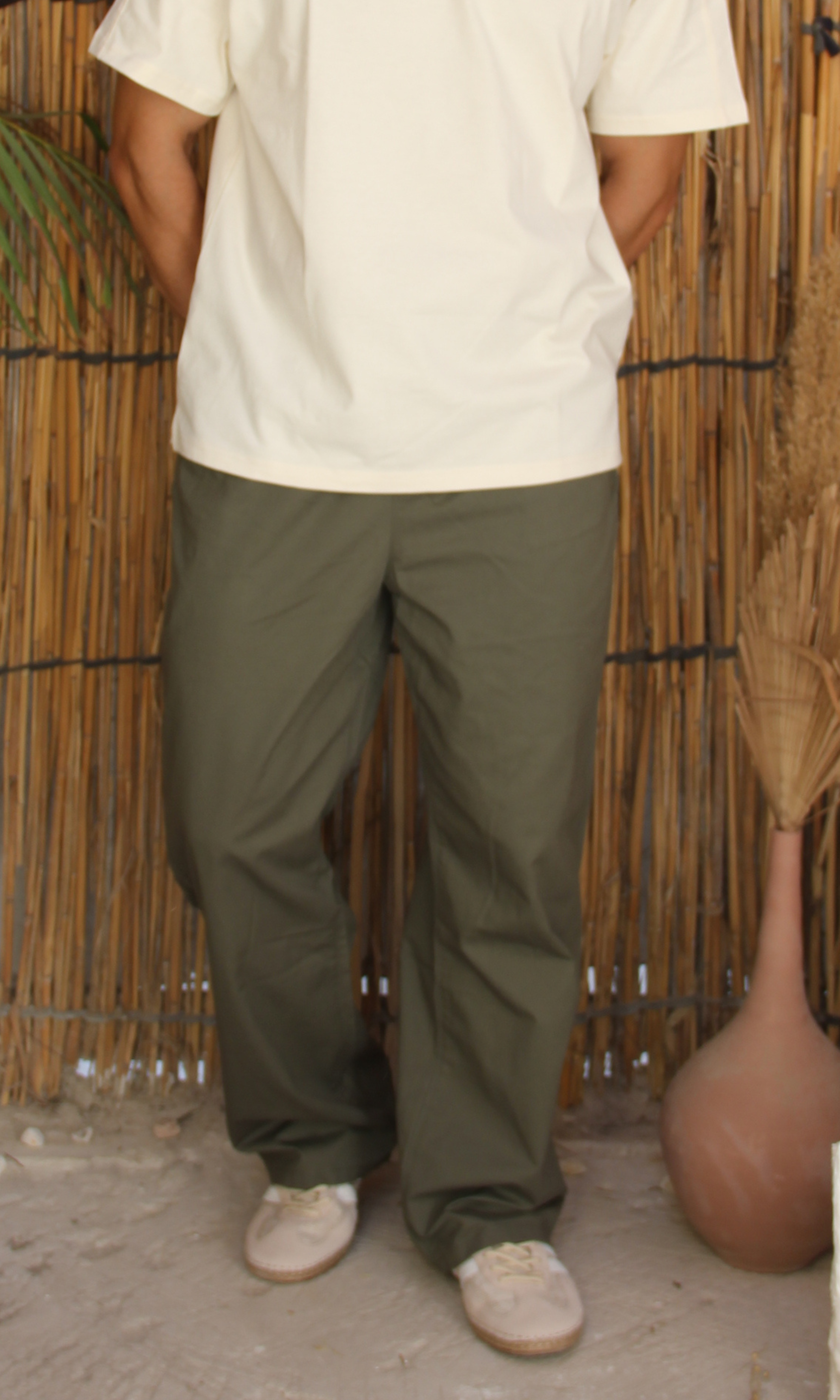 Men Smart Casual Trousers With Elasticated Waist