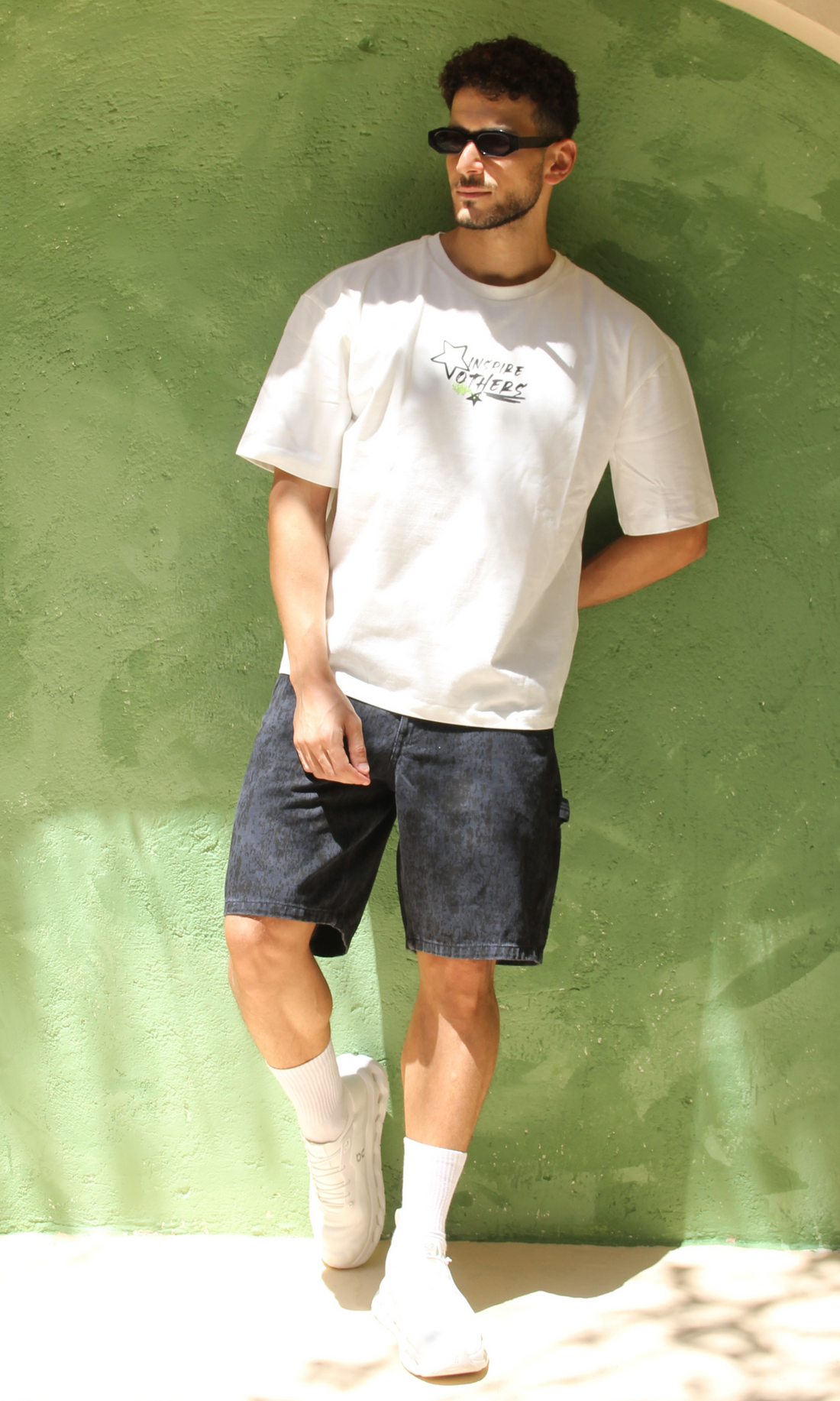 Men Baggy Fit Denim Short (Navy*Black)