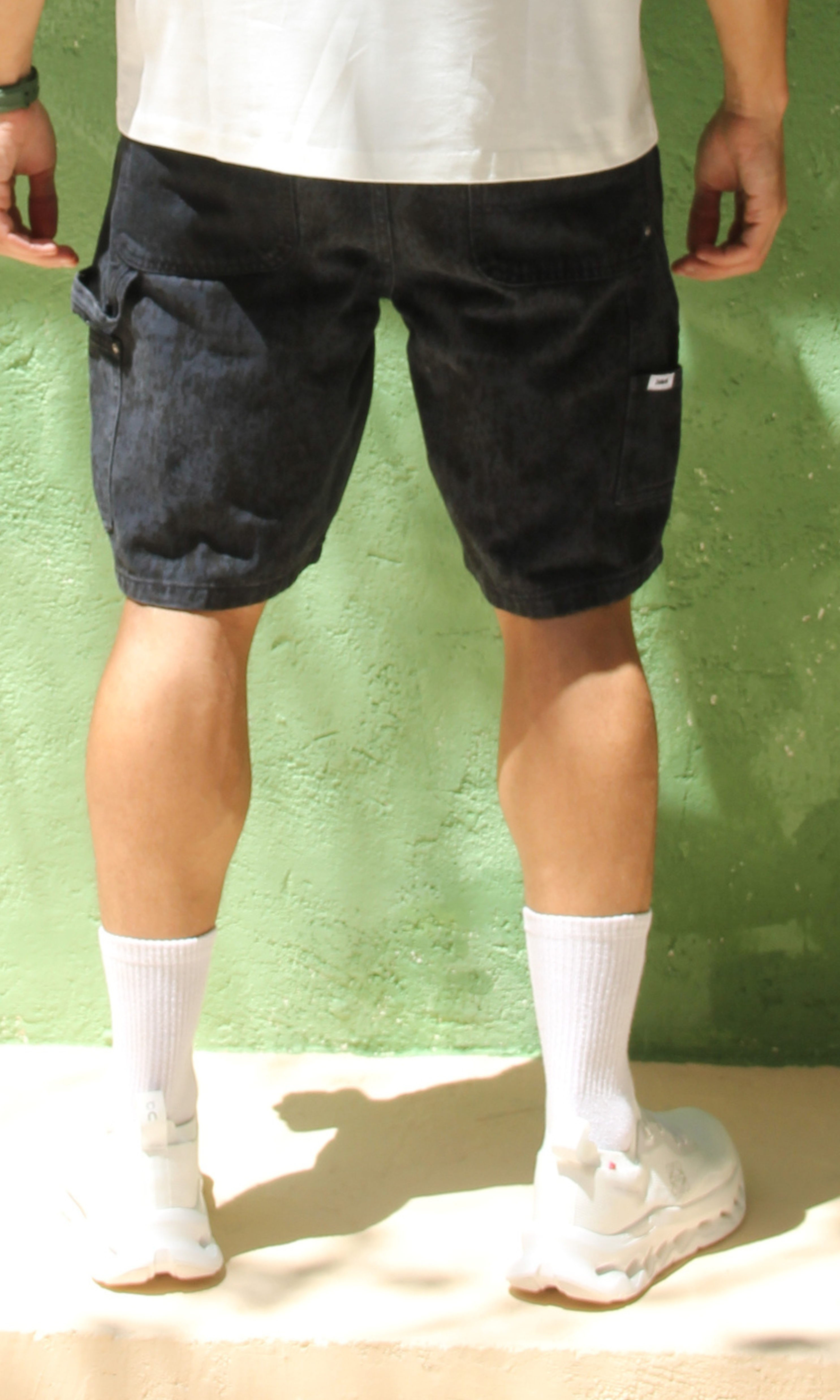Men Baggy Fit Denim Short (Navy*Black)