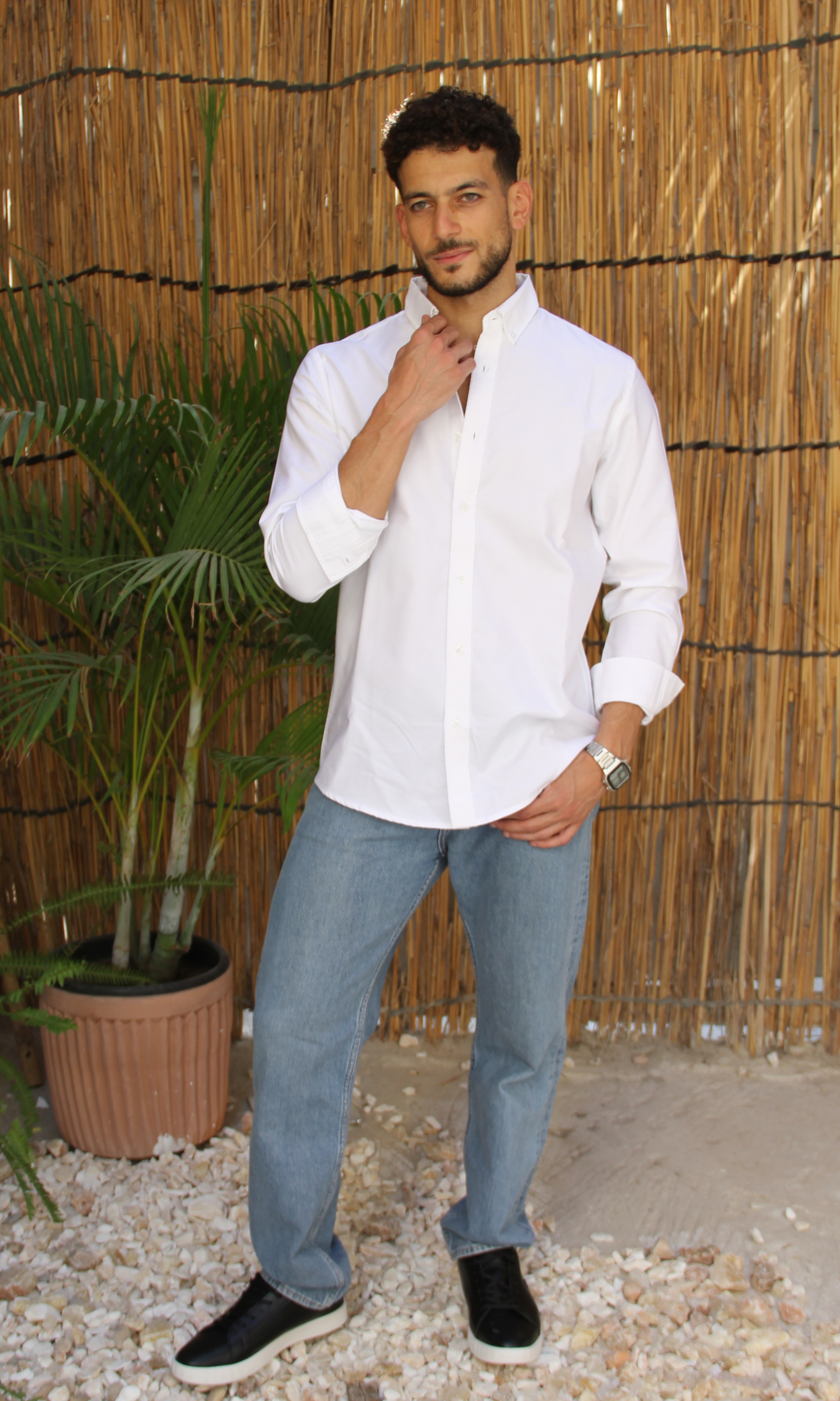 Original Men Oxford Shirt Nut (White)