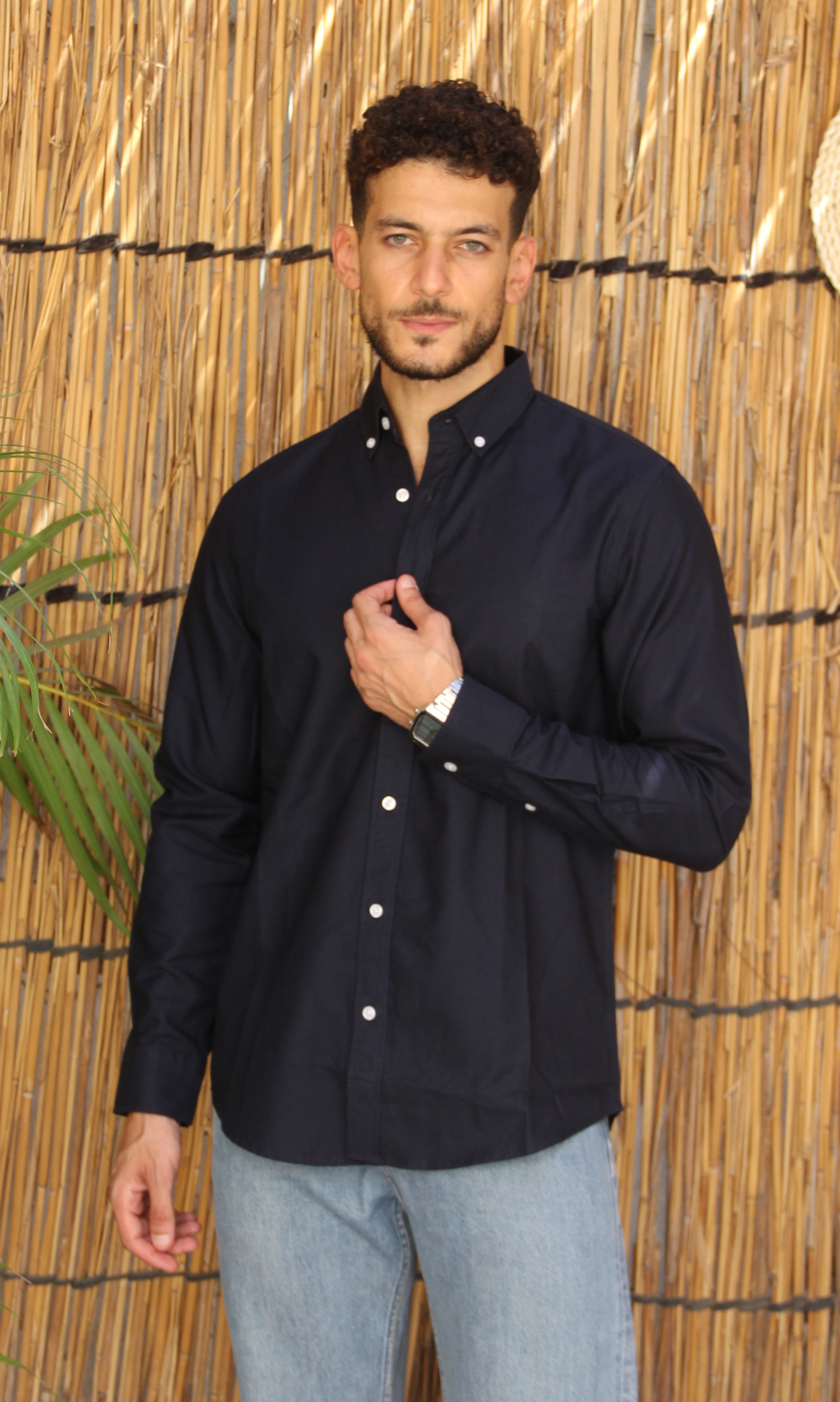 Original Men Oxford Shirt Nut (Navy)