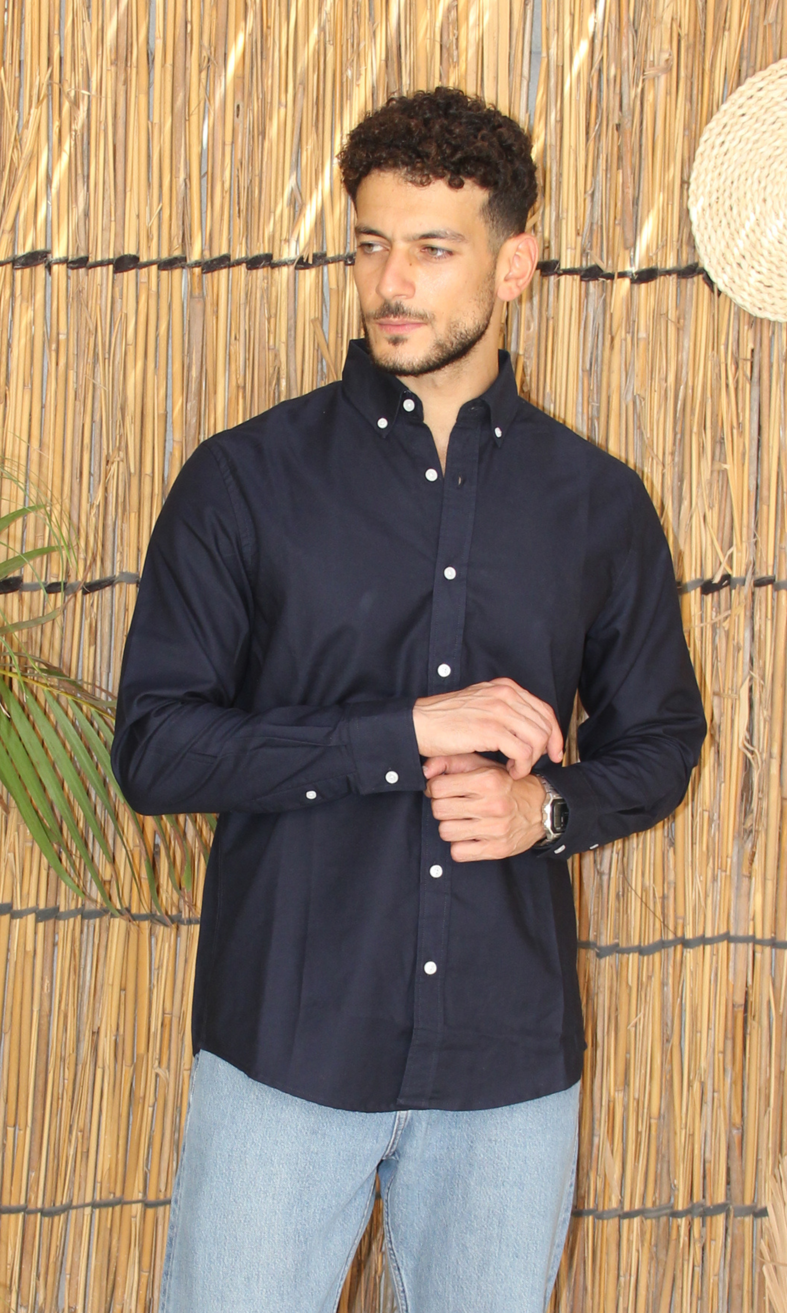 Original Men Oxford Shirt Nut (Navy)