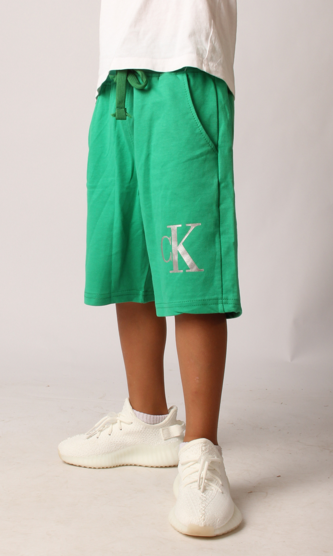 Boys cotton shorts by CK in blue, product photo