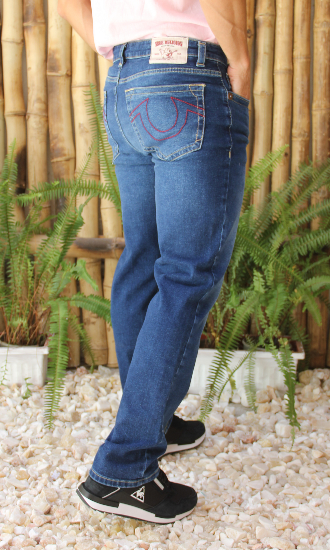 Men Straight Leg Jeans T.R (Dark Blue)