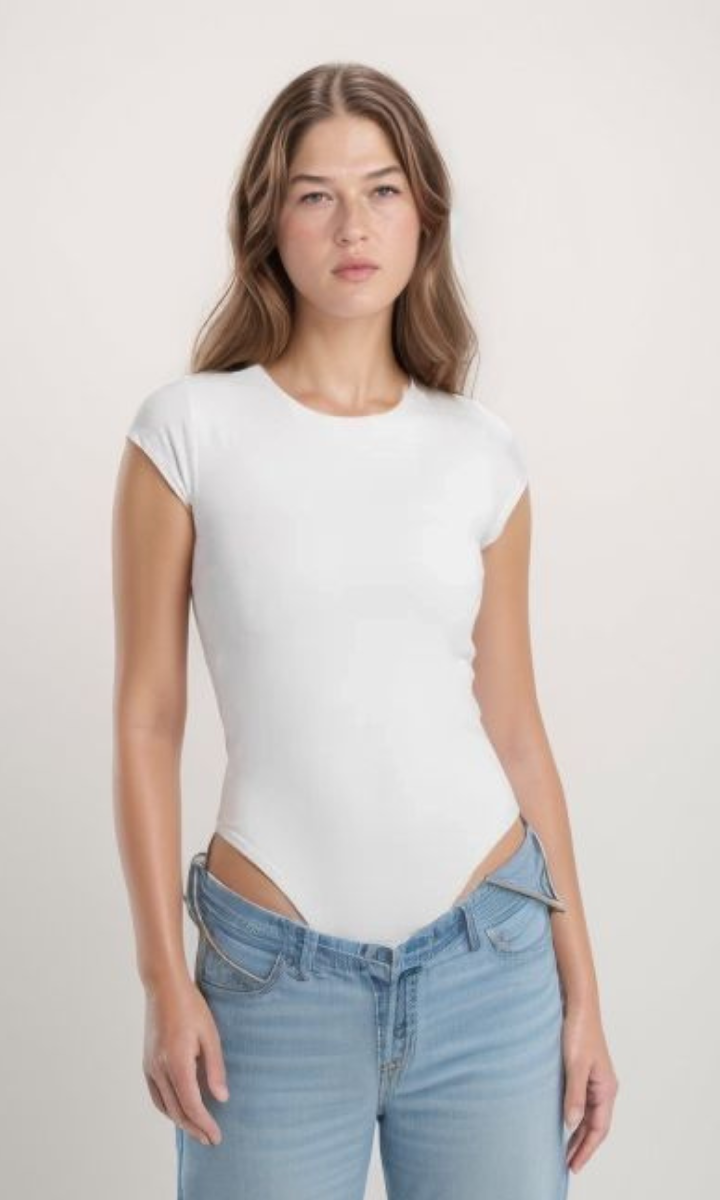NUT Plain Women Short Sleeve Bodysuit