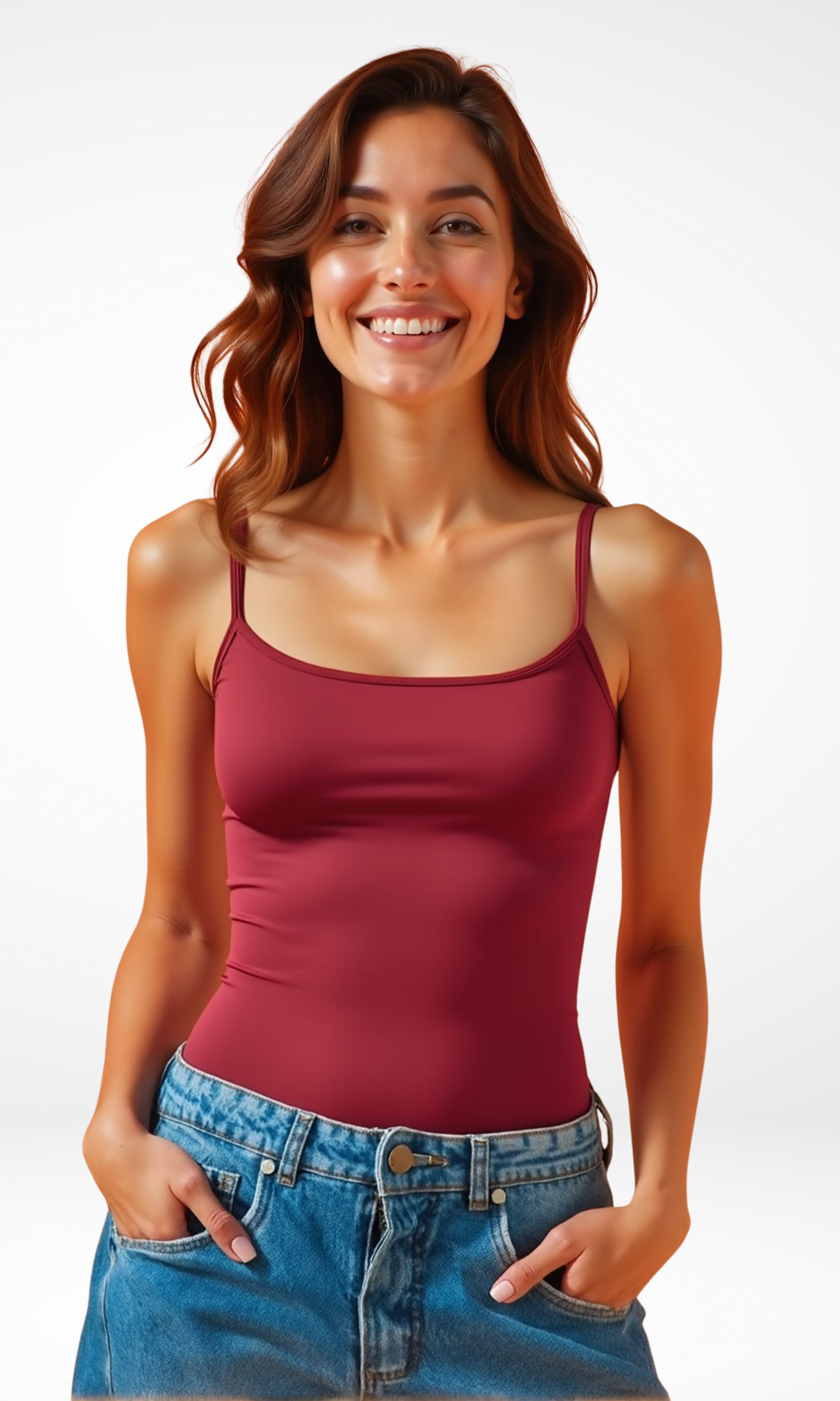 NUT Women Shaping Spaghetti Tank Top