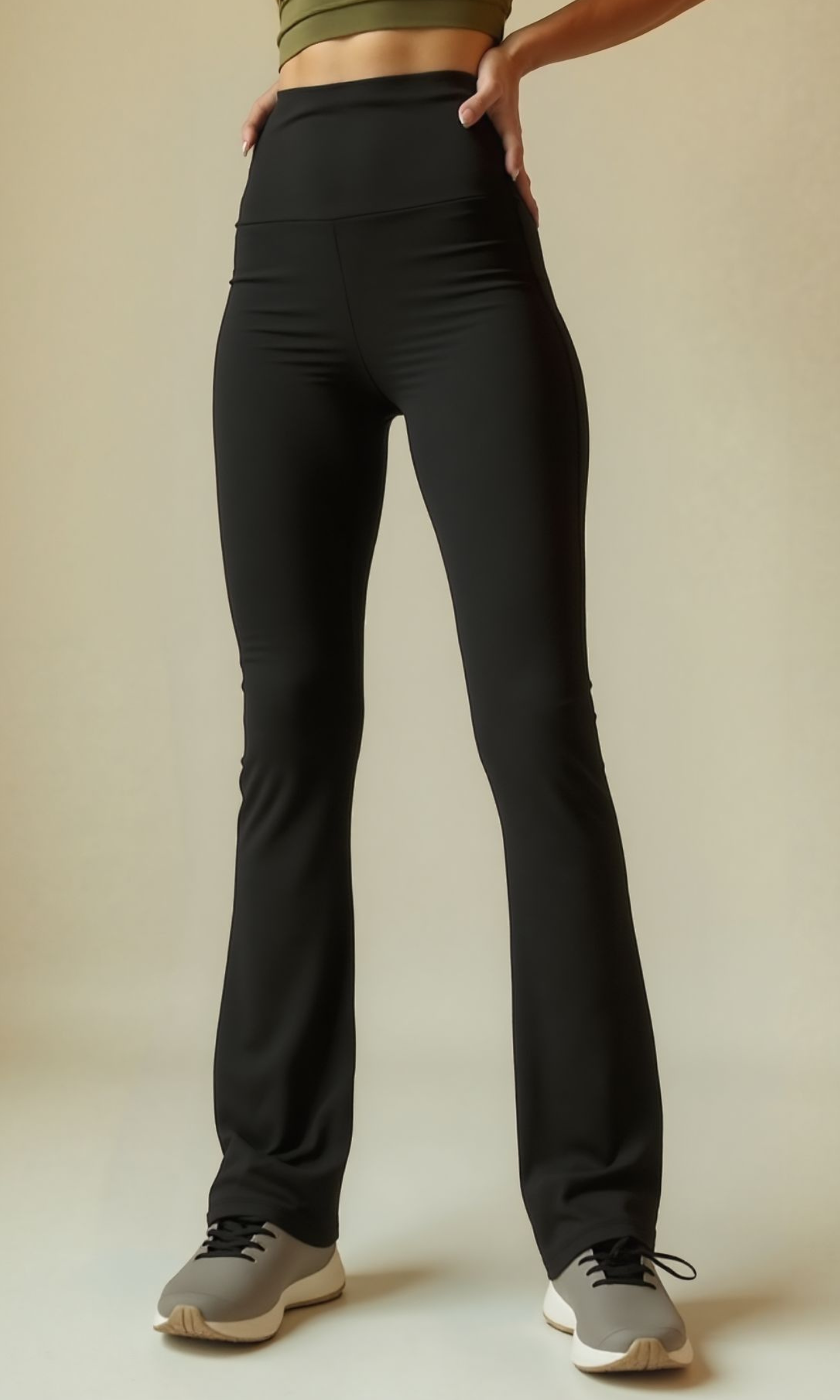 NUT Women Active High-Rise Flare Leggings