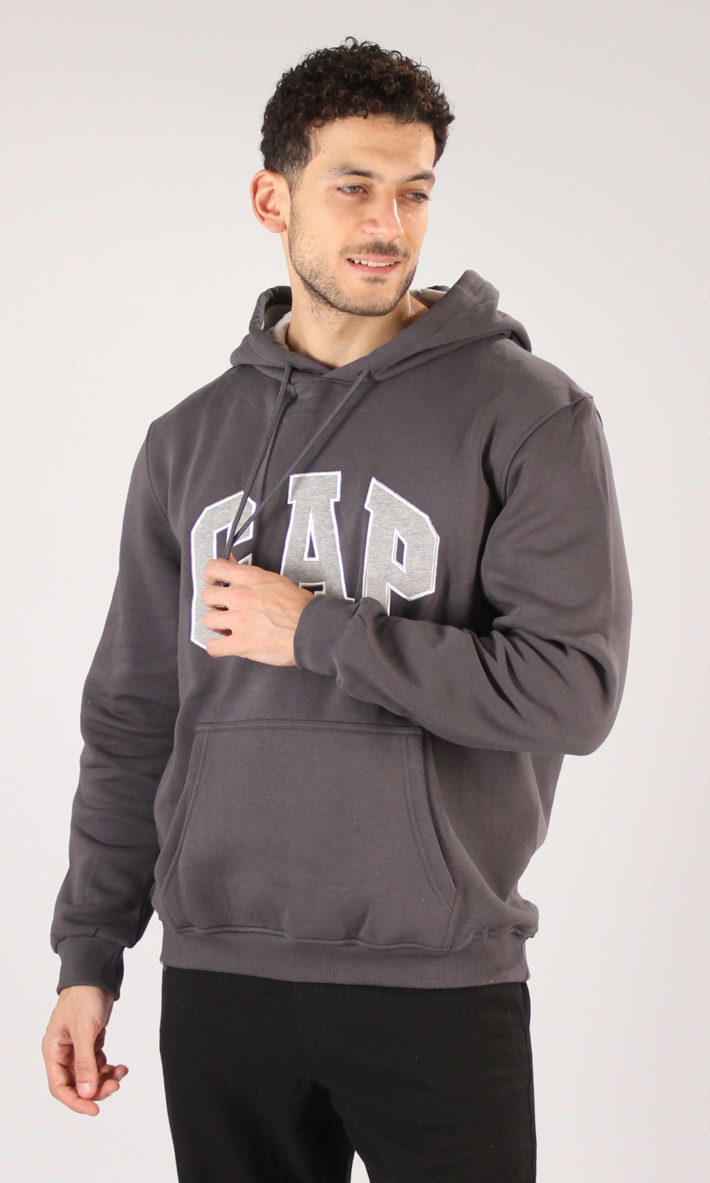 Men Long Sleeve Hoodie (Logo 1)