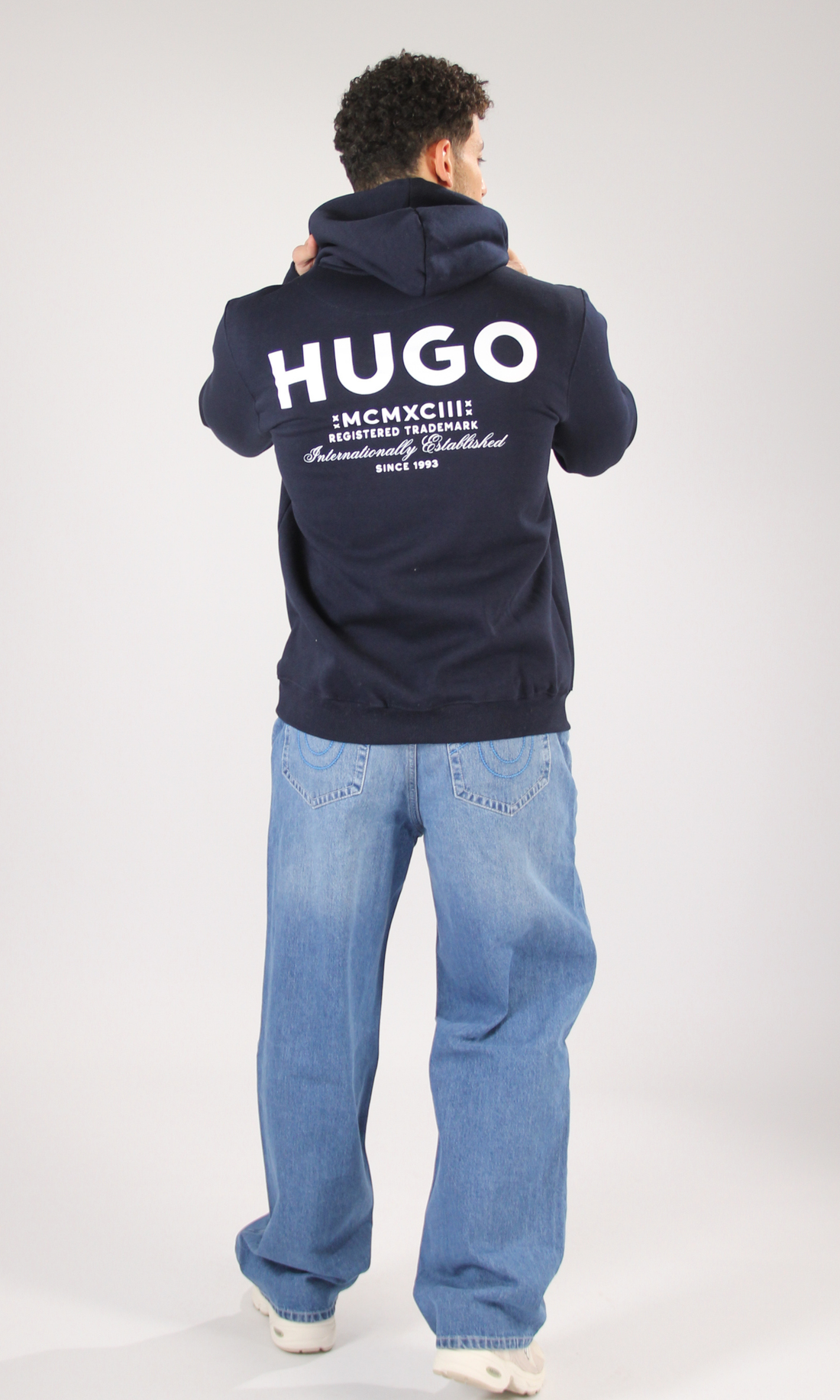 Men Long Sleeve Hoodie Print Logo (Logo4)