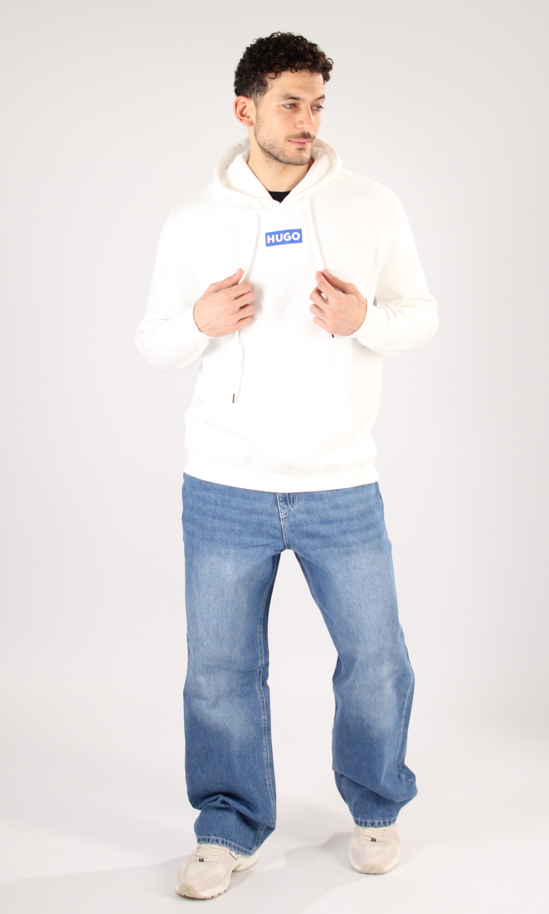 Men Long Sleeve Hoodie Print Logo (Logo4)