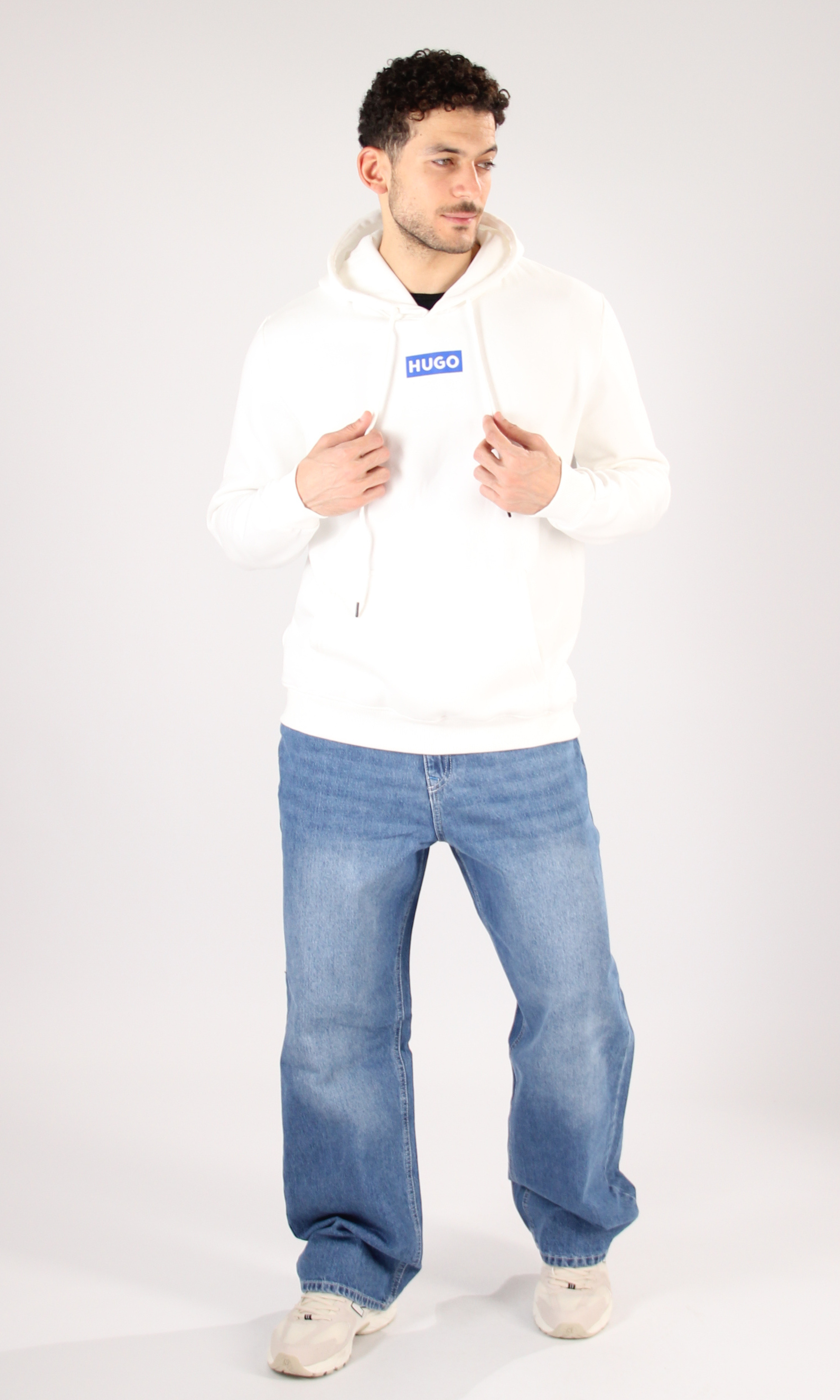Men Long Sleeve Hoodie Print Logo (Logo4)