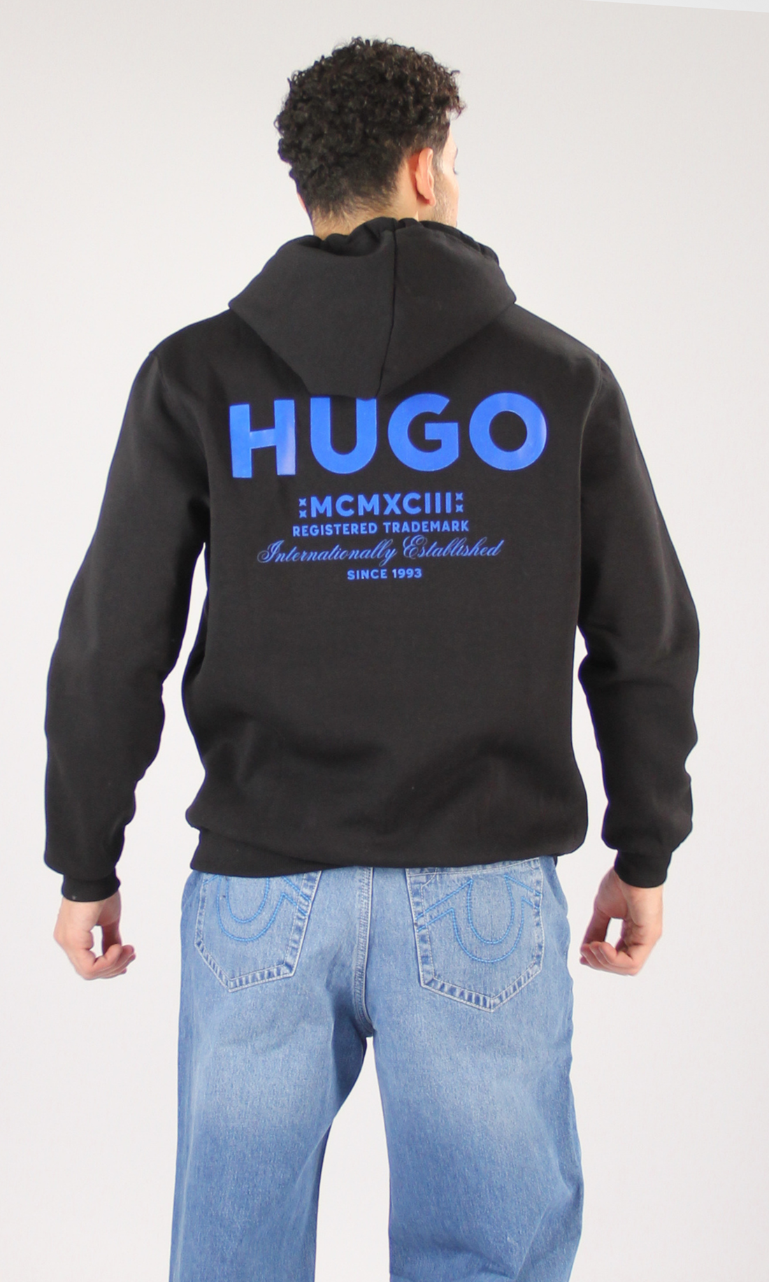 Men Long Sleeve Hoodie Print Logo (Logo4)