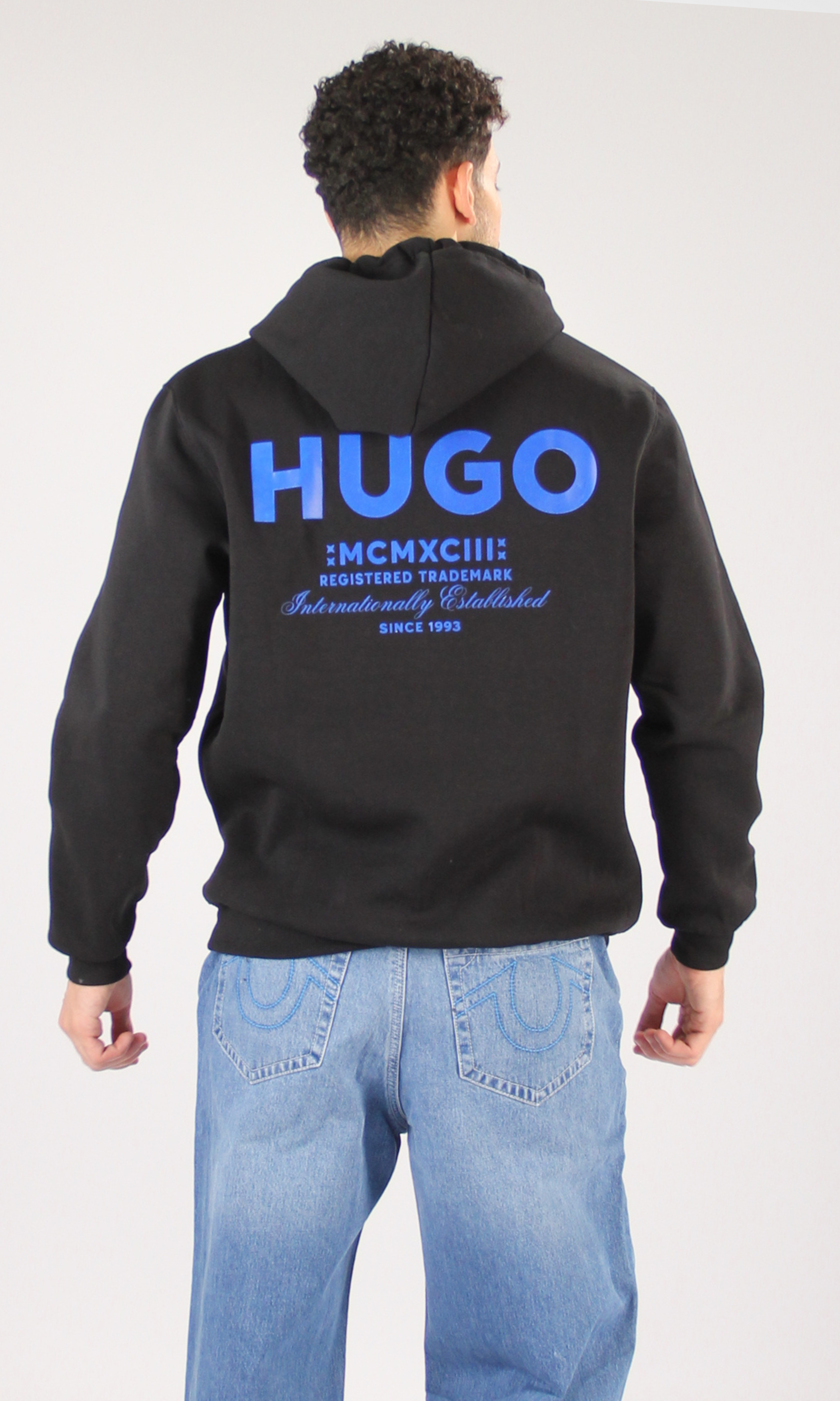 Men Long Sleeve Hoodie Print Logo (Logo4)