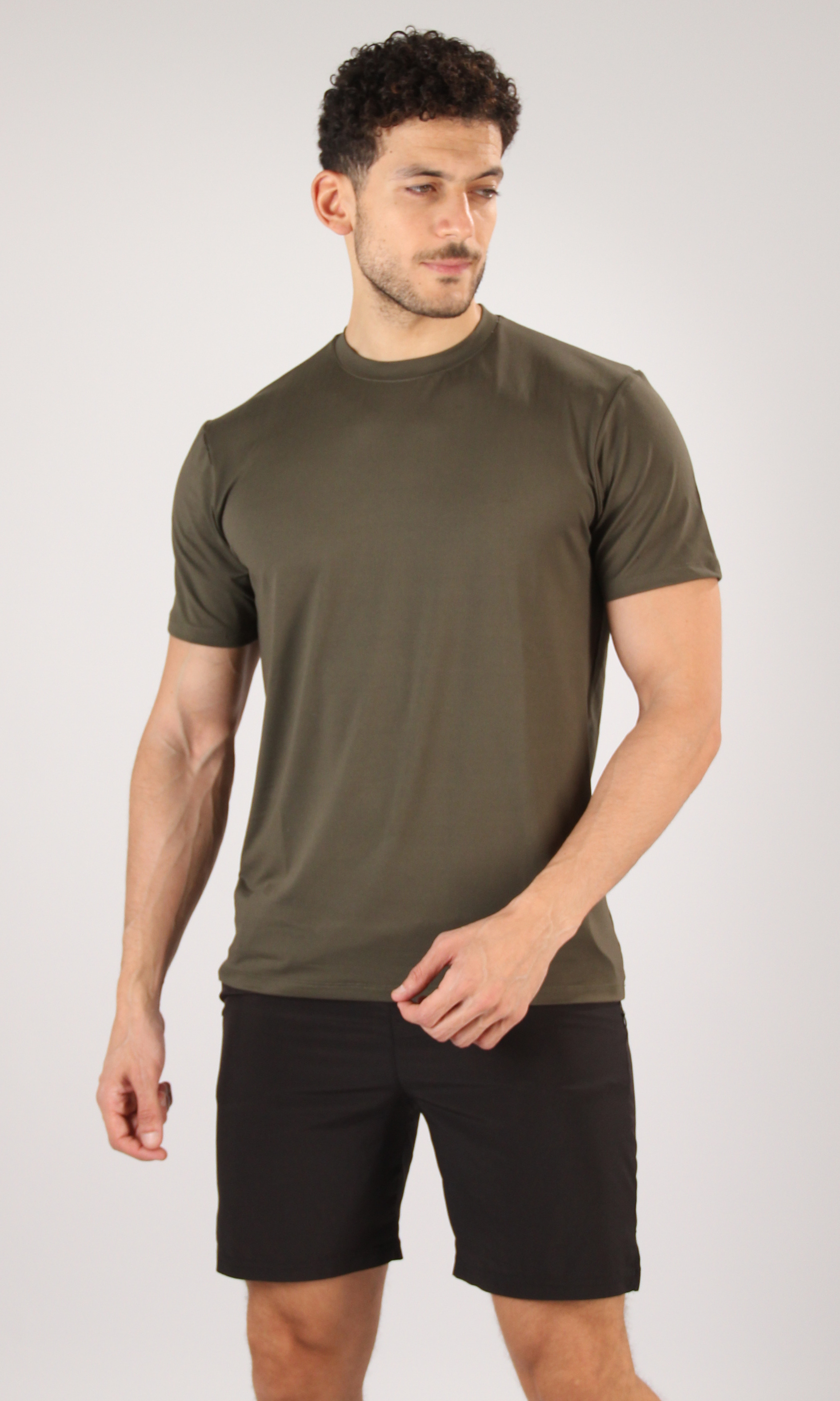 Men Slim-Fit Breathable Training T-Shirt - NUT