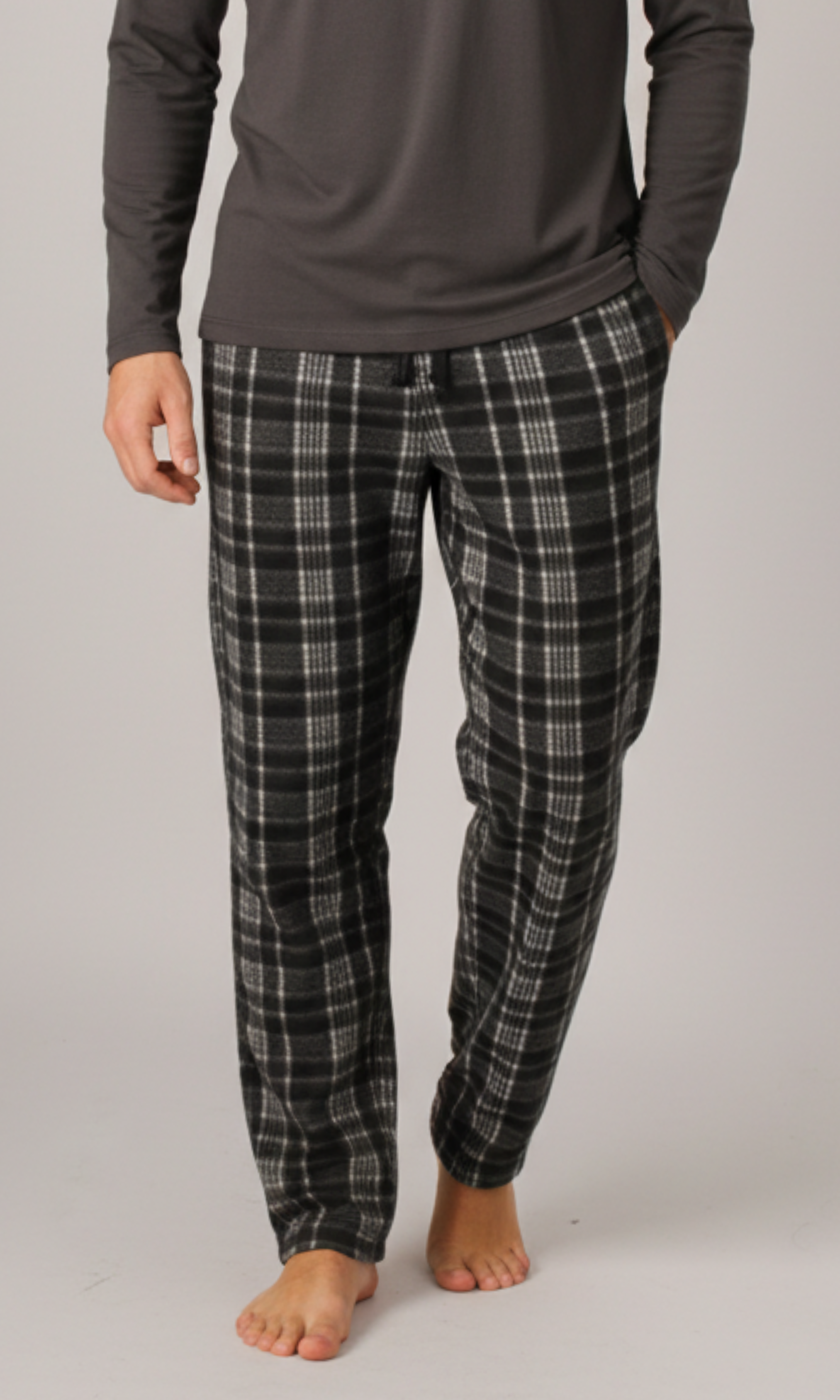 Men fleece pajama pants (Small Print)