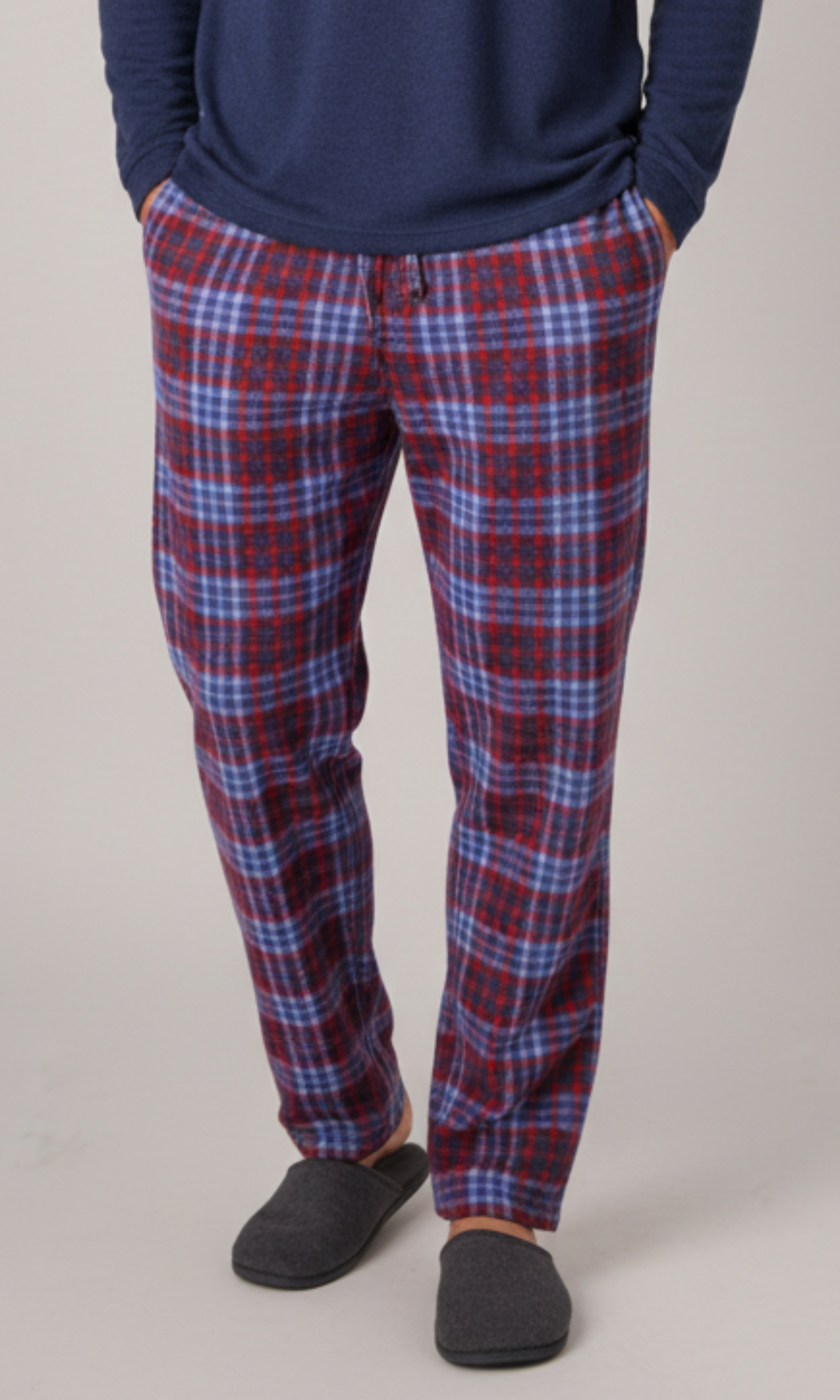 Men fleece pajama pants (Small Print)