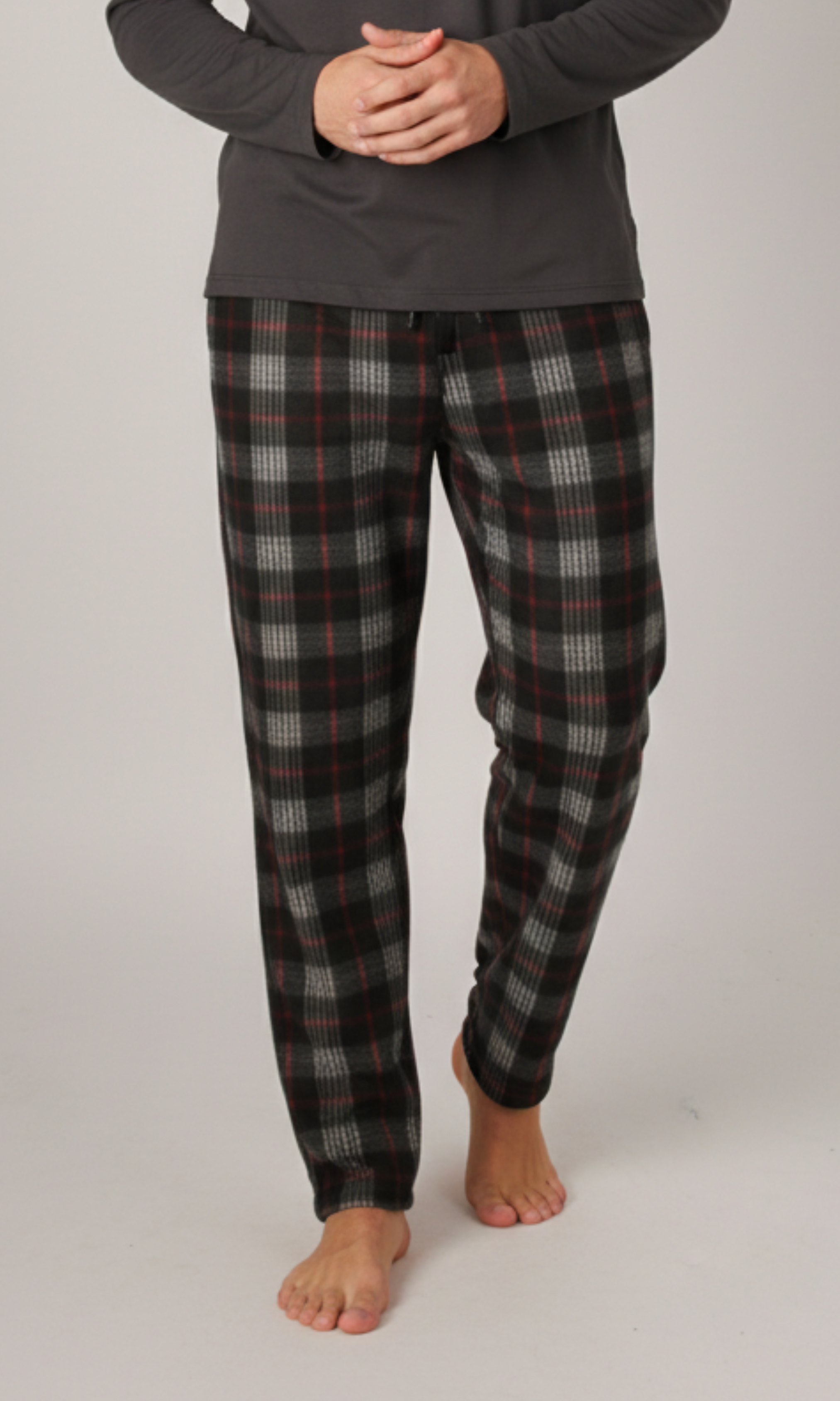Men fleece pajama pants (Small Print)
