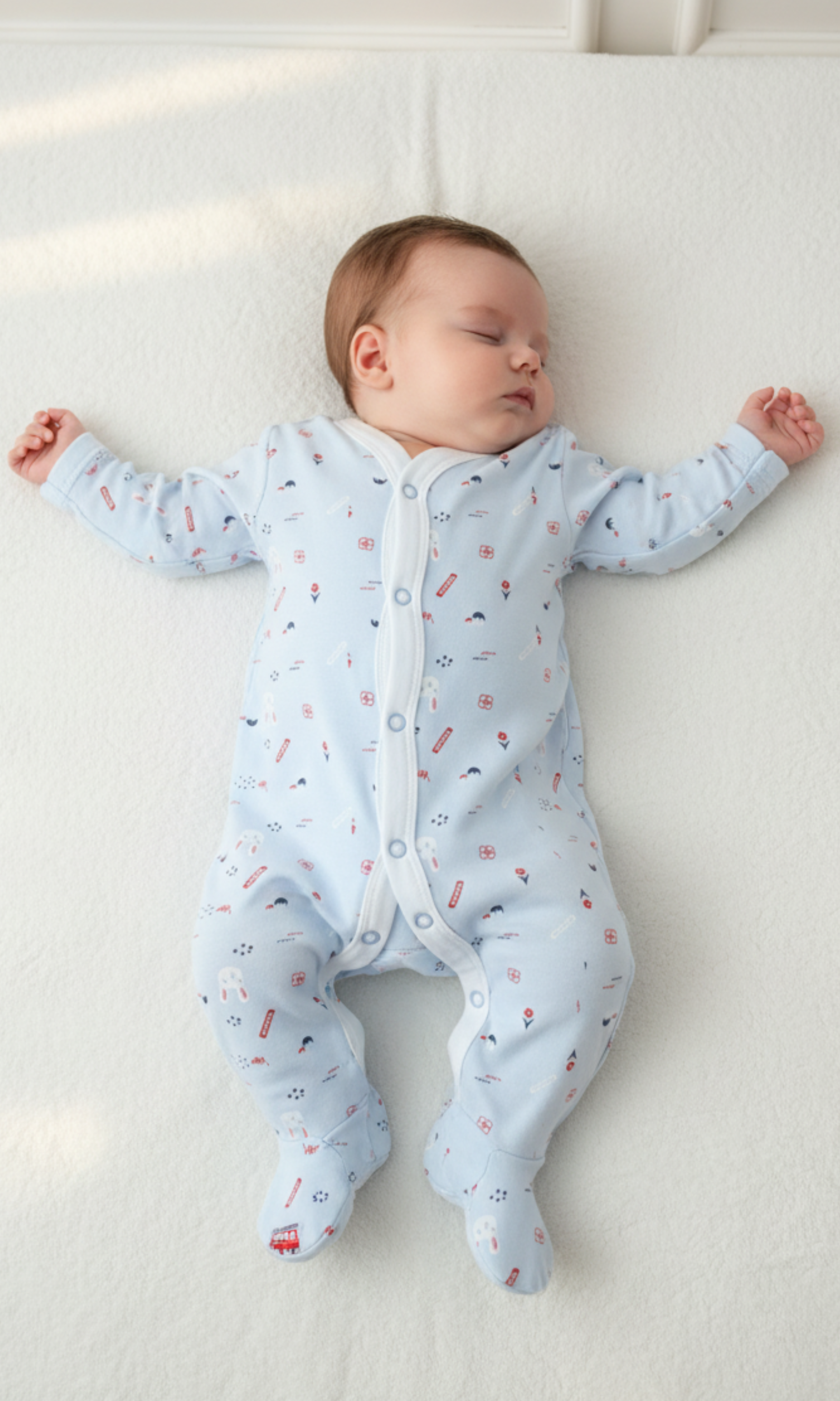 Baby Cotton Jumpsuit Footed