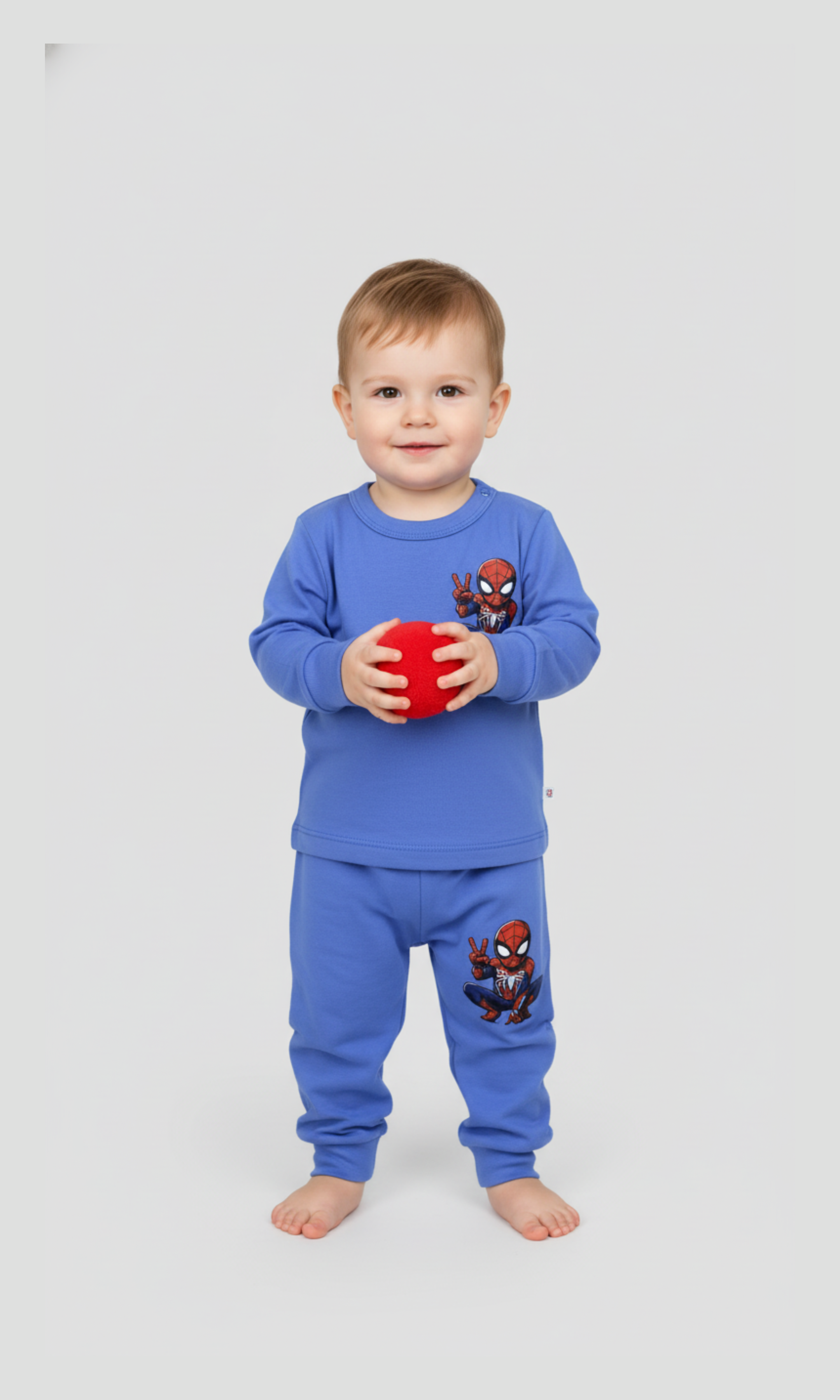 Baby Cotton Crew Neck Long Sleeve Set